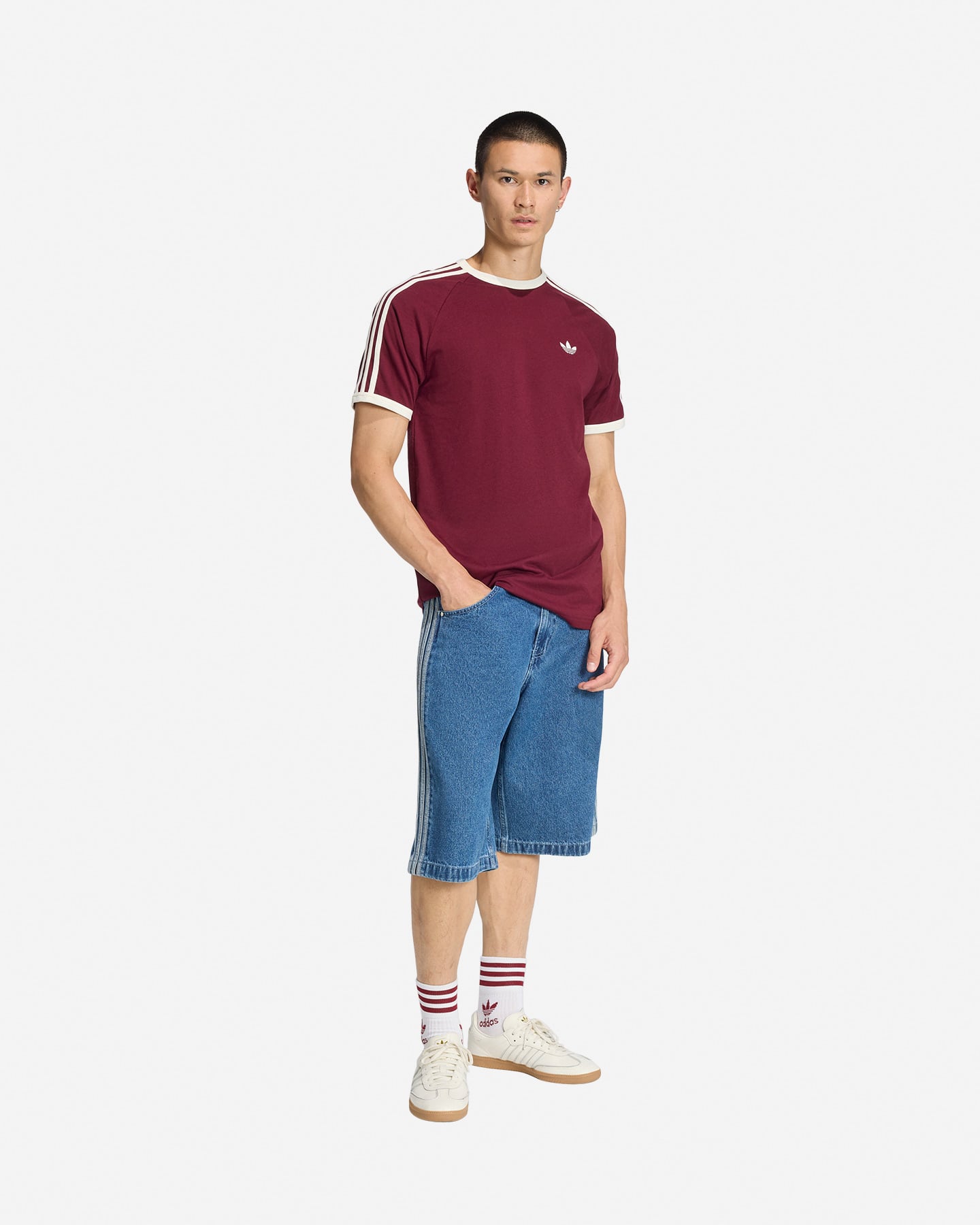 T-shirt ADIDAS ORIGINALS 3STRIPES M - Rosso - 3 | Cisalfa Sport