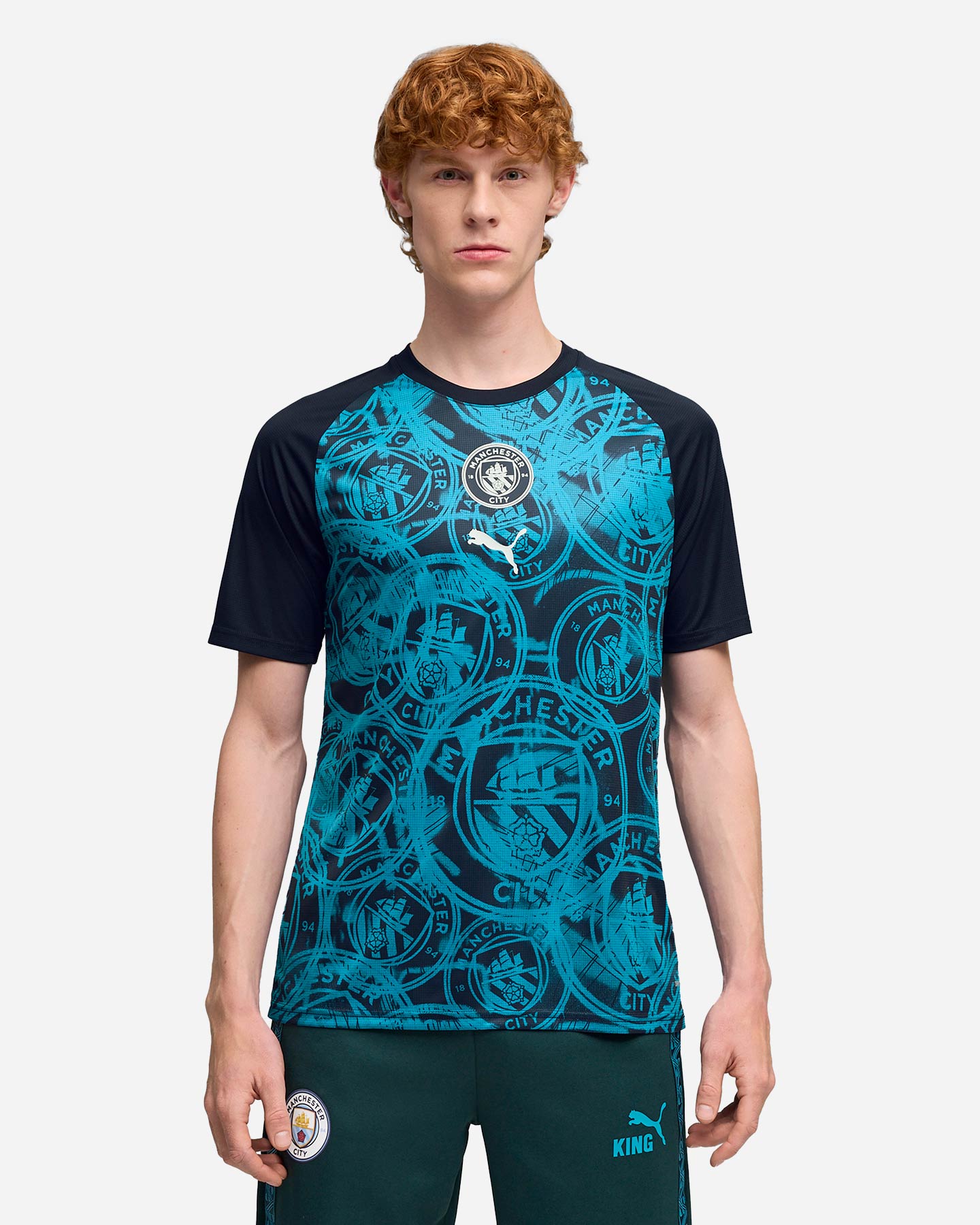 Abbigliamento calcio ufficiale PUMA PREMATCH MANCHESTER CITY 26 M - Color mix - 3 | Cisalfa Sport