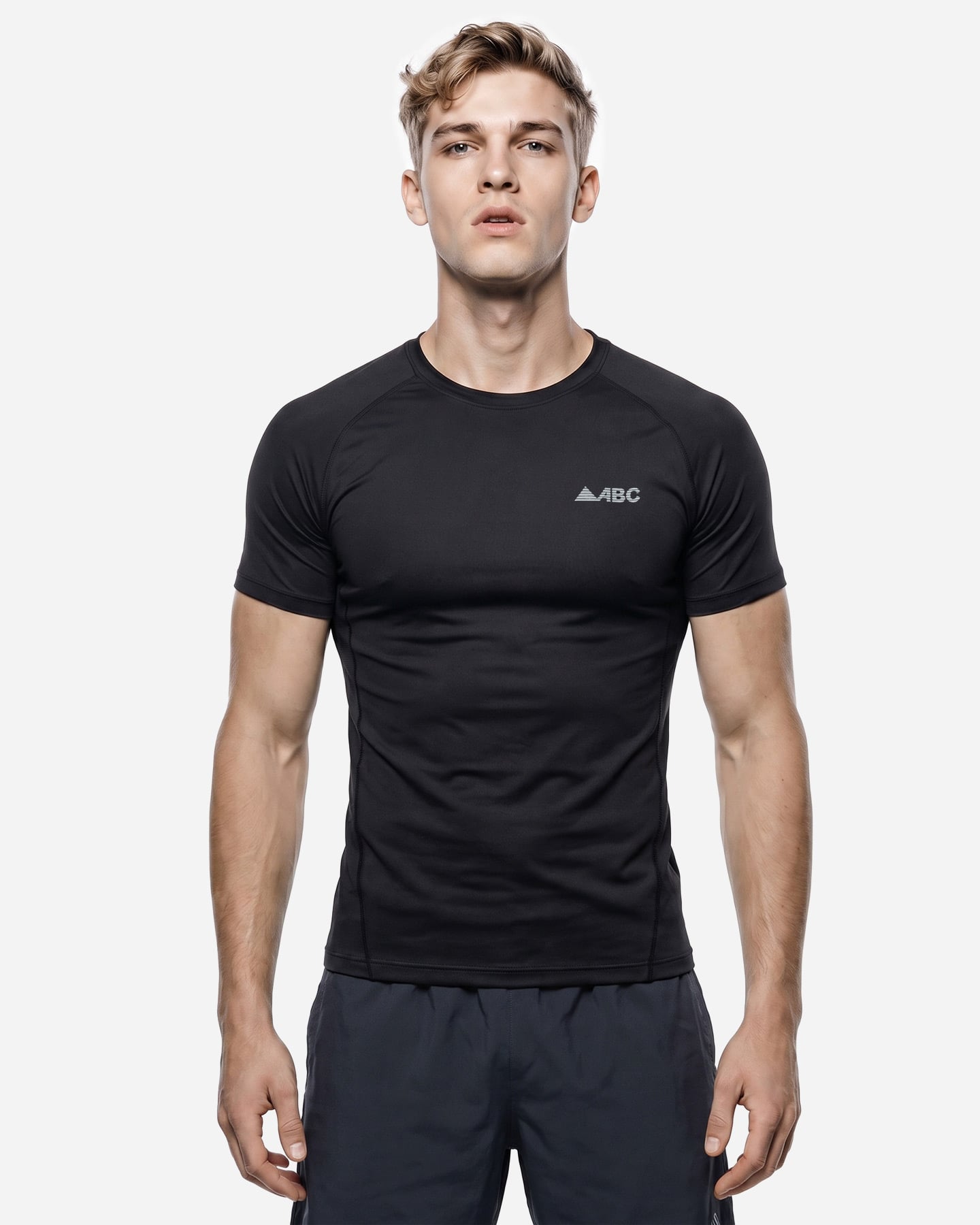 T-shirt running ABC RUNNING BASIC M - Nero - 2 | Cisalfa Sport