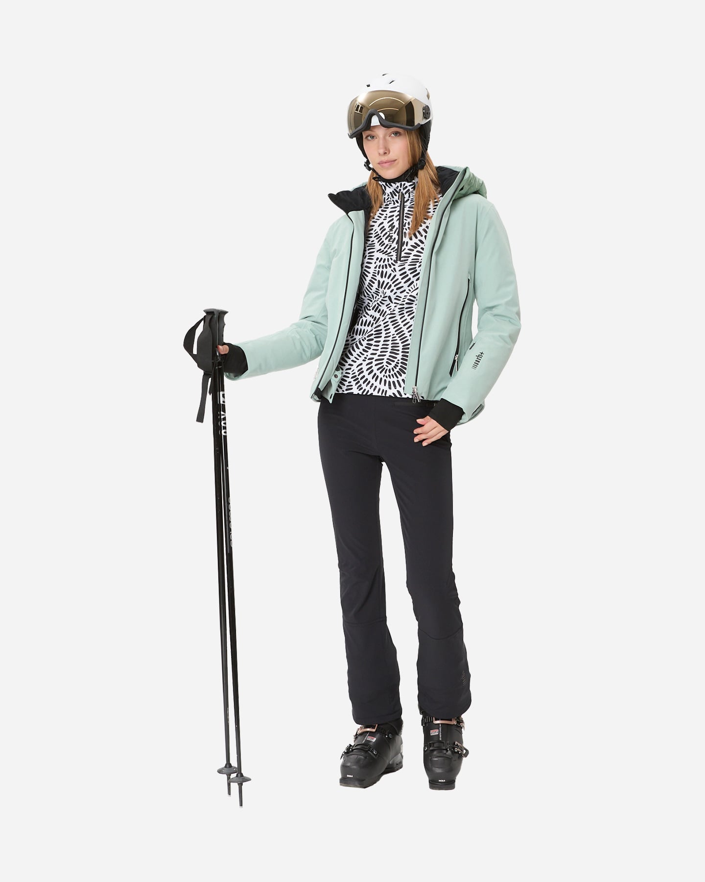 Pantalone sci RH+ LOGIC II W - Nero - 2 | Cisalfa Sport