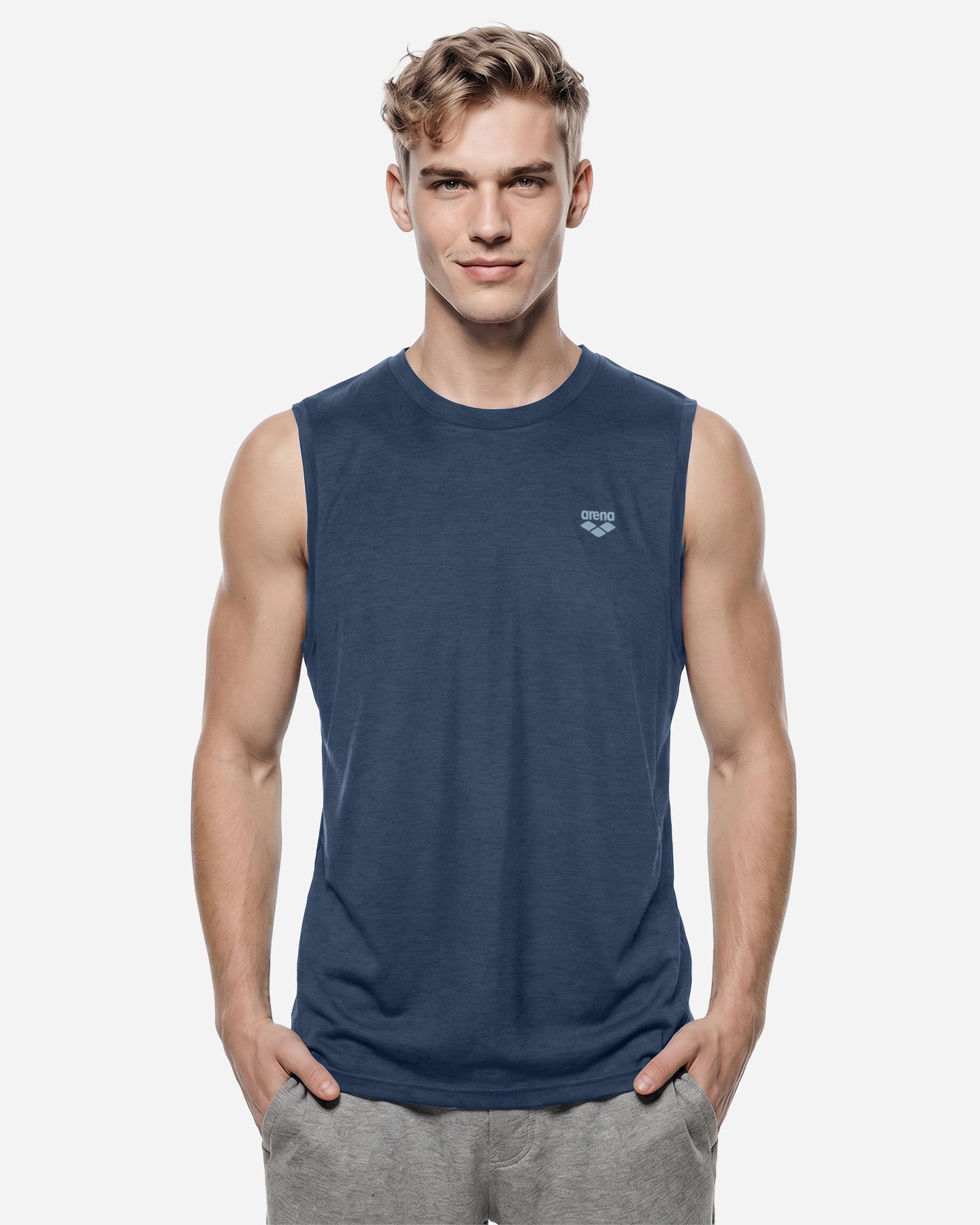 Canotta training ARENA ESSENTIAL MOVE M - Blu - 2 | Cisalfa Sport