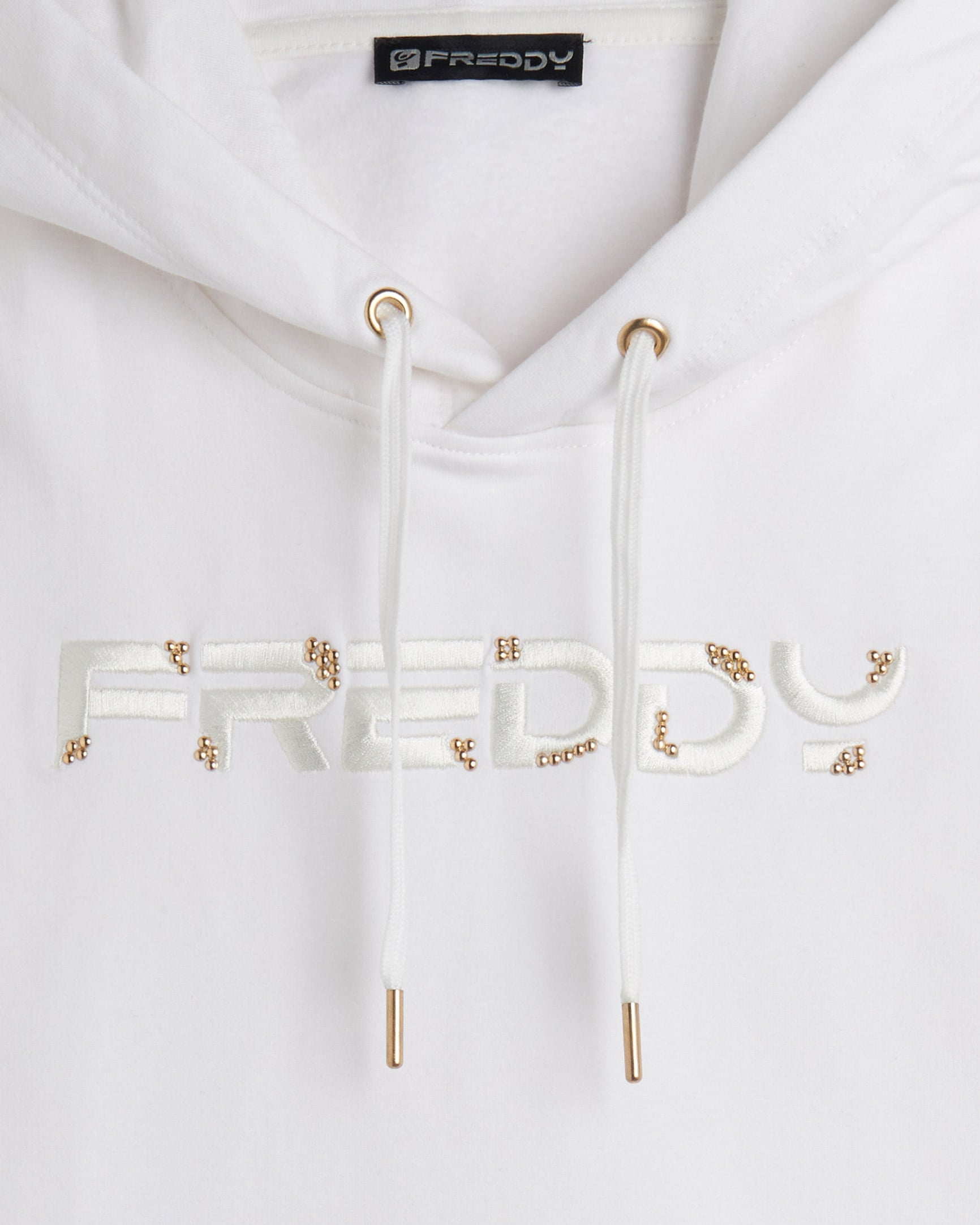 Felpa FREDDY LOGO EMBROIDERY W - Bianco - 2 | Cisalfa Sport