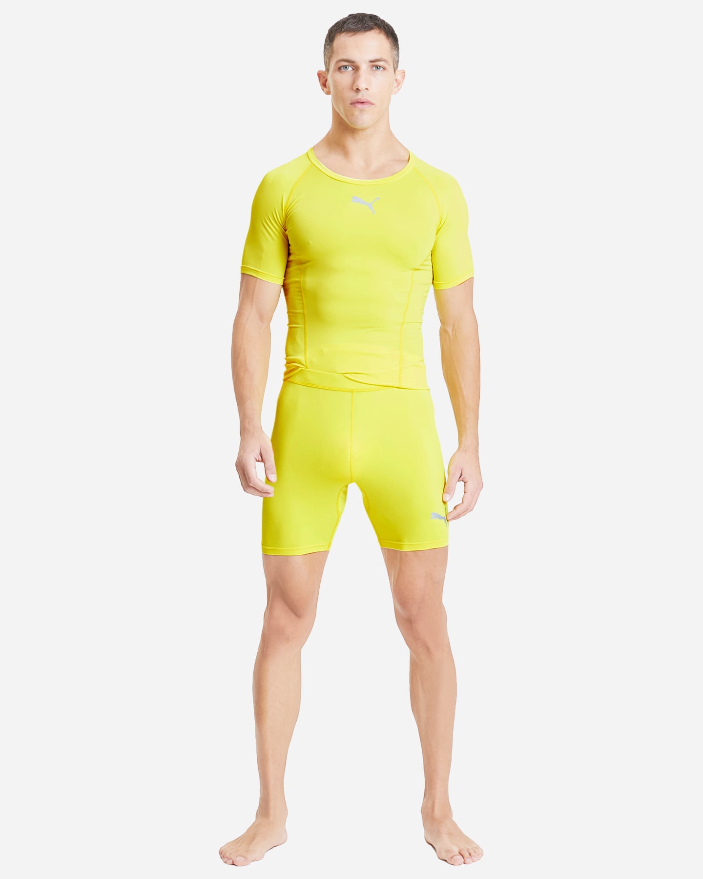 Pantaloncini intimo tecnico PUMA LIGA M - Giallo - 4 | Cisalfa Sport