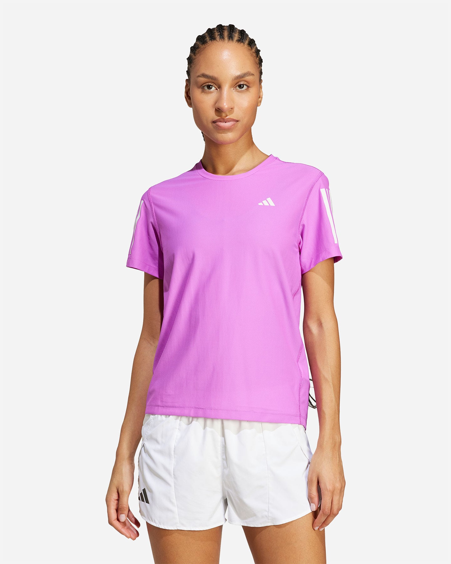 T-shirt running ADIDAS OTR B W - Viola - 1 | Cisalfa Sport