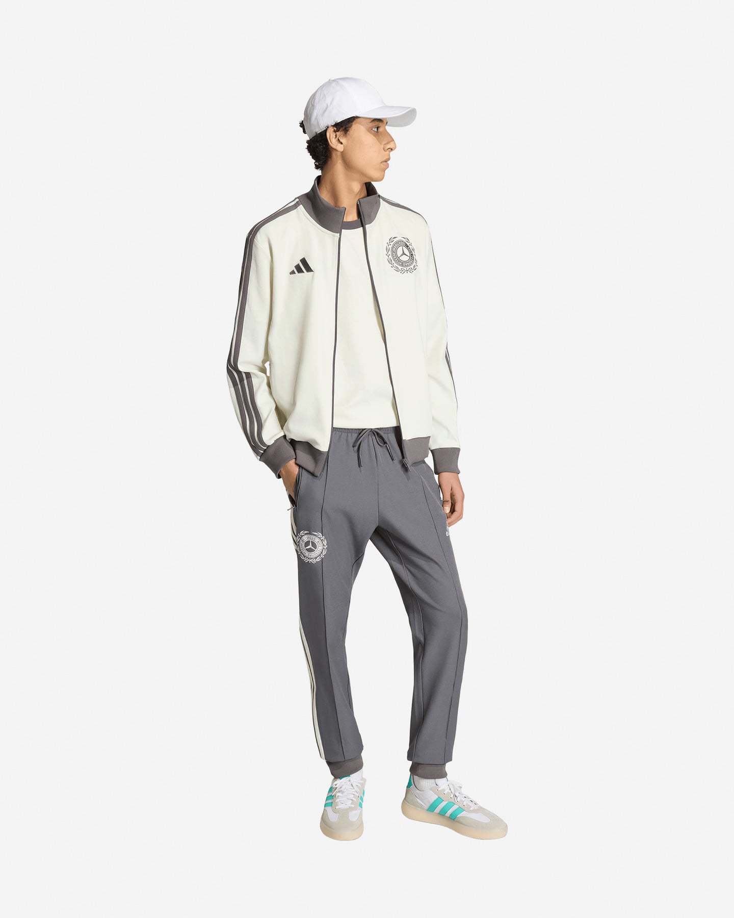 Felpa ADIDAS MERCEDES AMG PETRONAS FORMULA 1 TEAM M - Beige - 3 | Cisalfa Sport