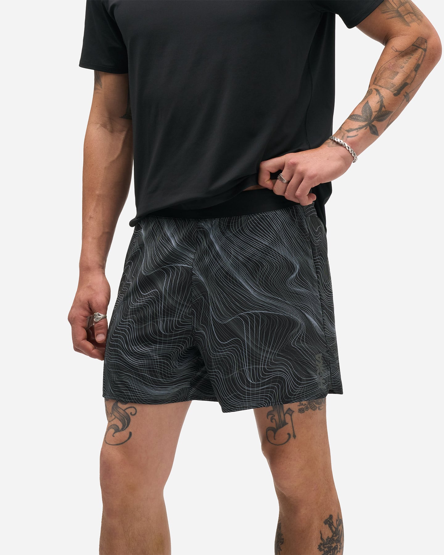 Short running HOKA BASIC M - Nero - 2 | Cisalfa Sport