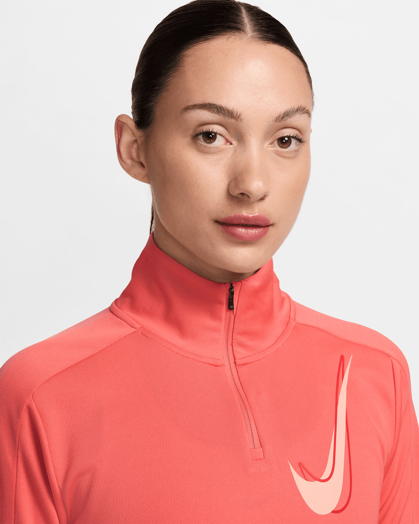 Maglia running NIKE SWOOSH W - Rosa - 2 | Cisalfa Sport