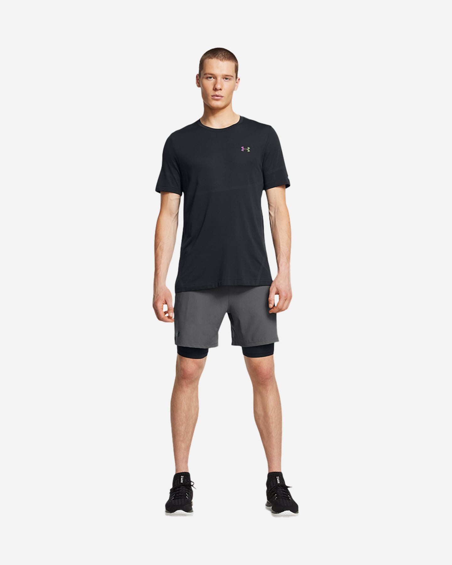 Pantalone training UNDER ARMOUR VANISH 2IN1 M - Grigio - 4 | Cisalfa Sport
