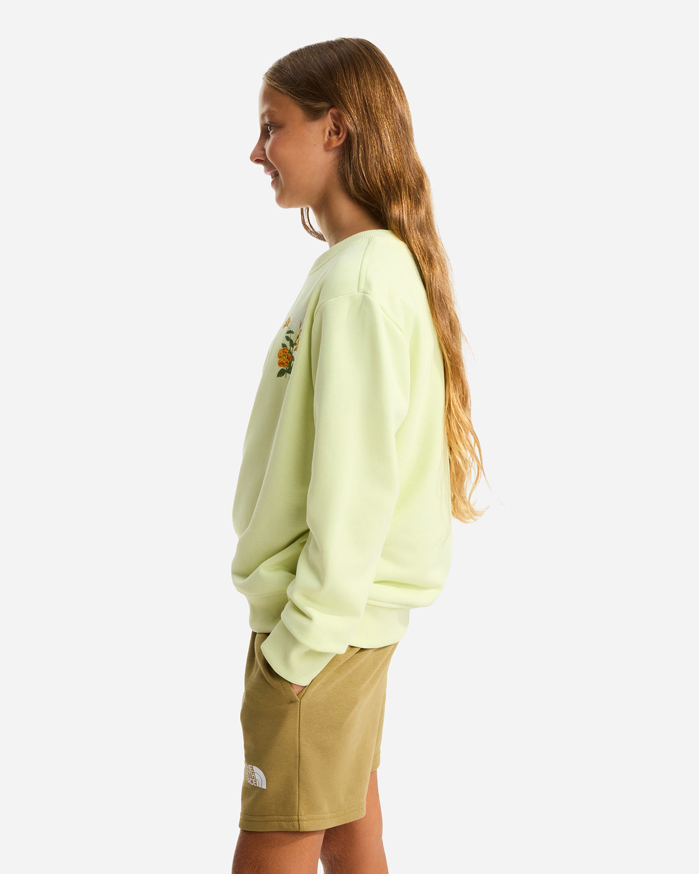 Felpa THE NORTH FACE FLORA JR - Giallo - 3 | Cisalfa Sport