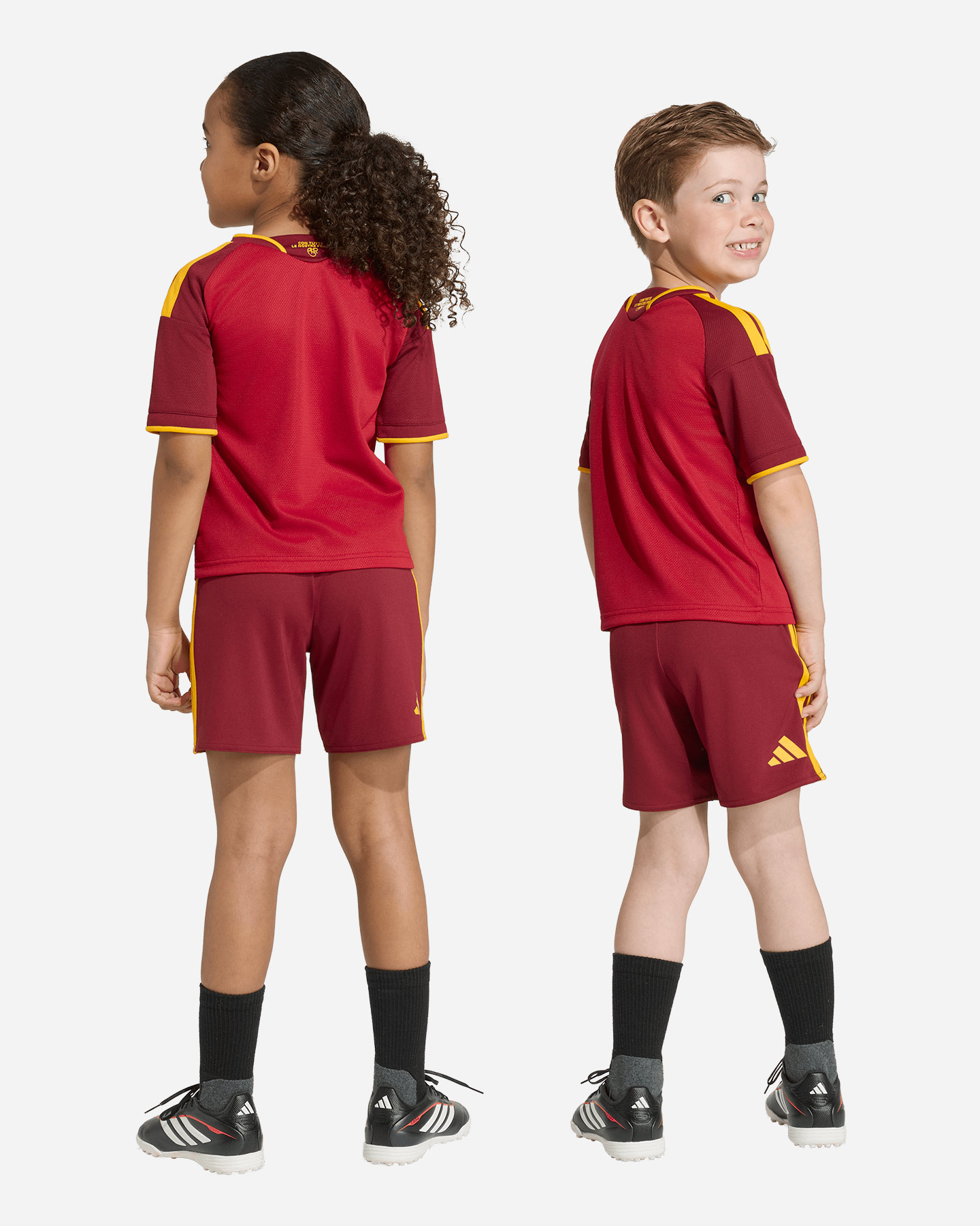 Abbigliamento calcio ufficiale ADIDAS MINIKIT AS ROMA HOME 26-27 JR - Rosso - 5 | Cisalfa Sport