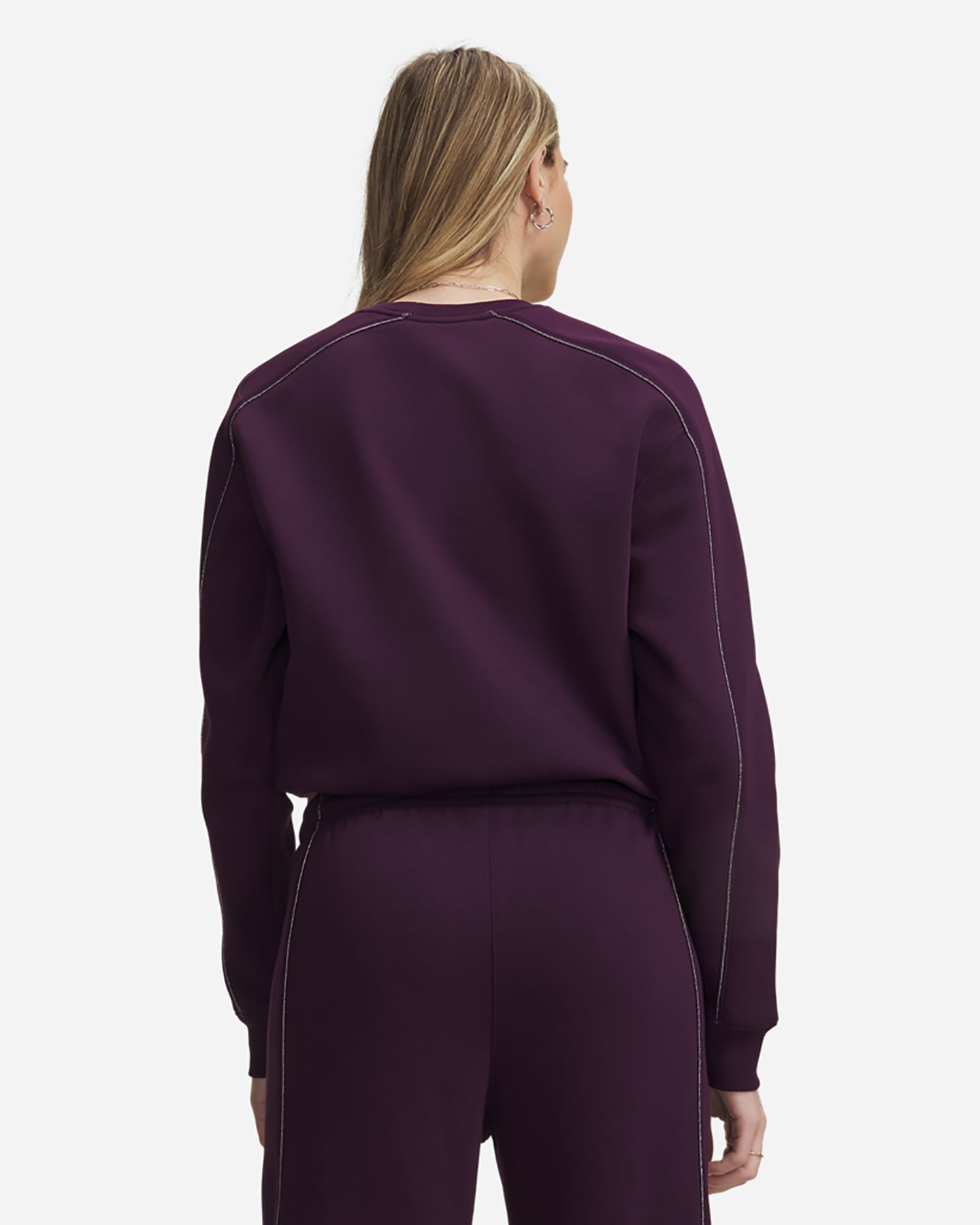 Felpa UNDER ARMOUR RIVAL SHIMMER W - Viola - 1 | Cisalfa Sport