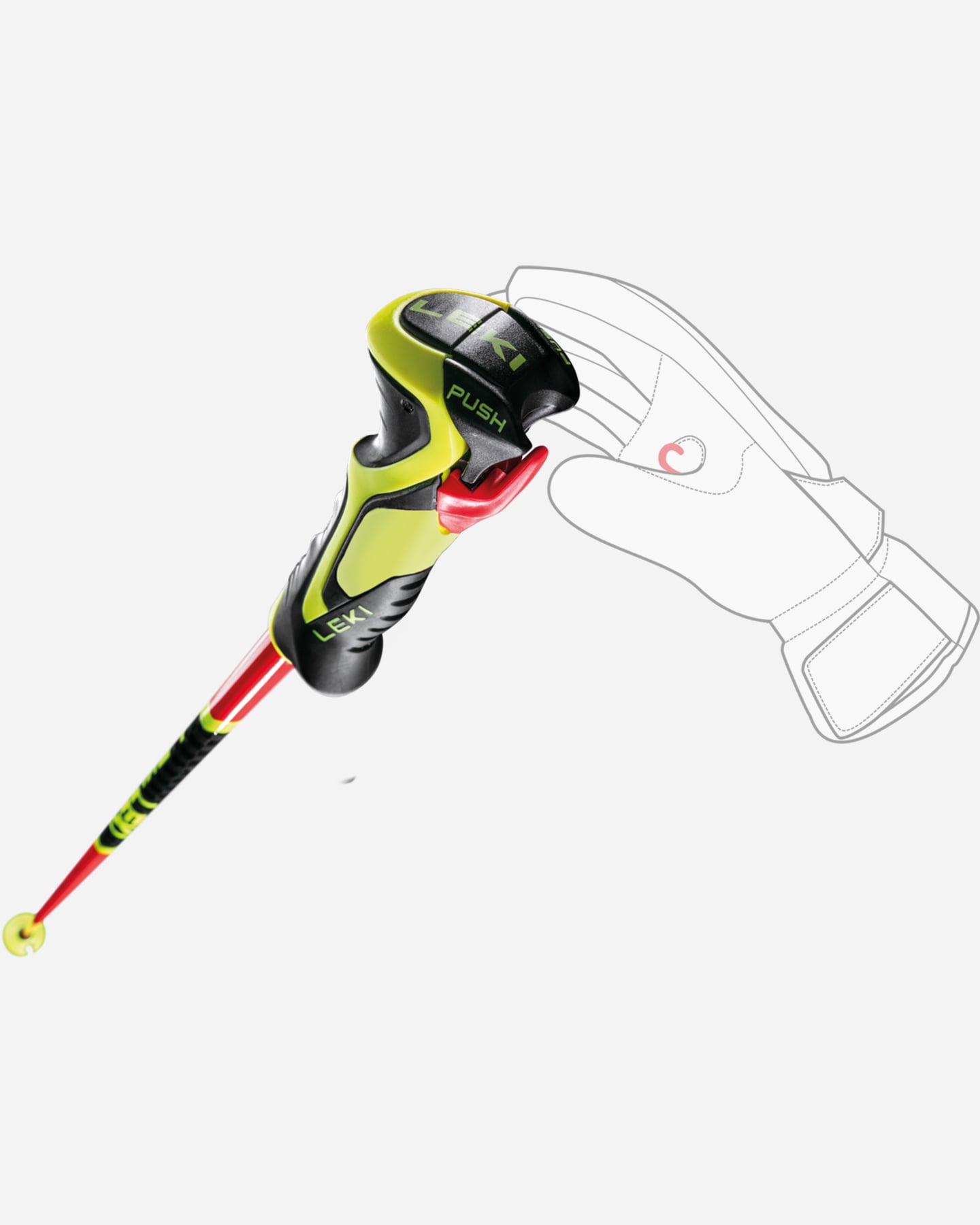 Bastoncini sci LEKI WCR LITE SL 3D JR - Rosso - 4 | Cisalfa Sport