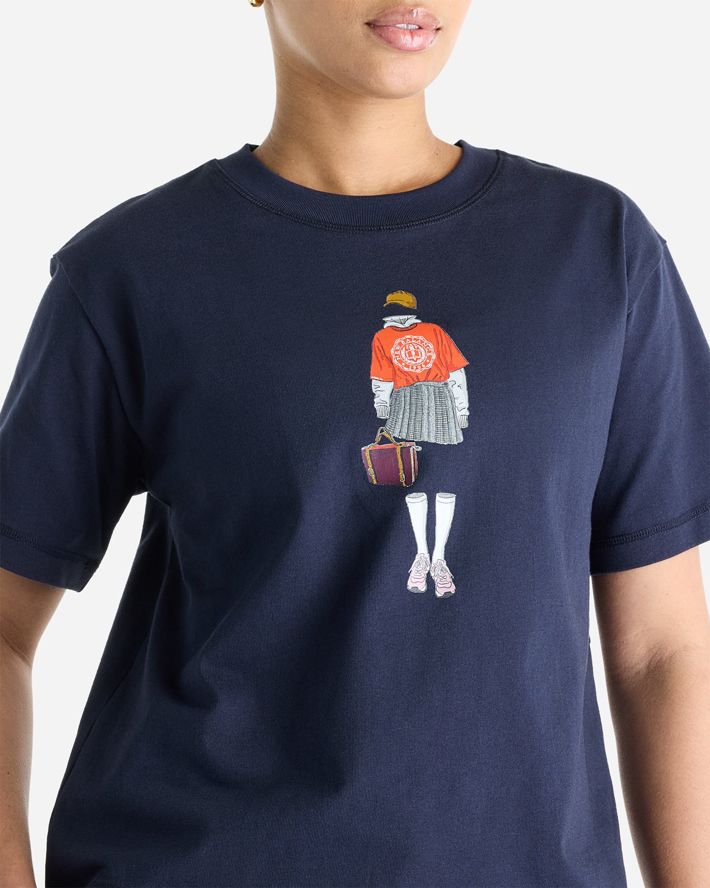 T-shirt NEW BALANCE ST SCOLAR W - Blu - 3 | Cisalfa Sport