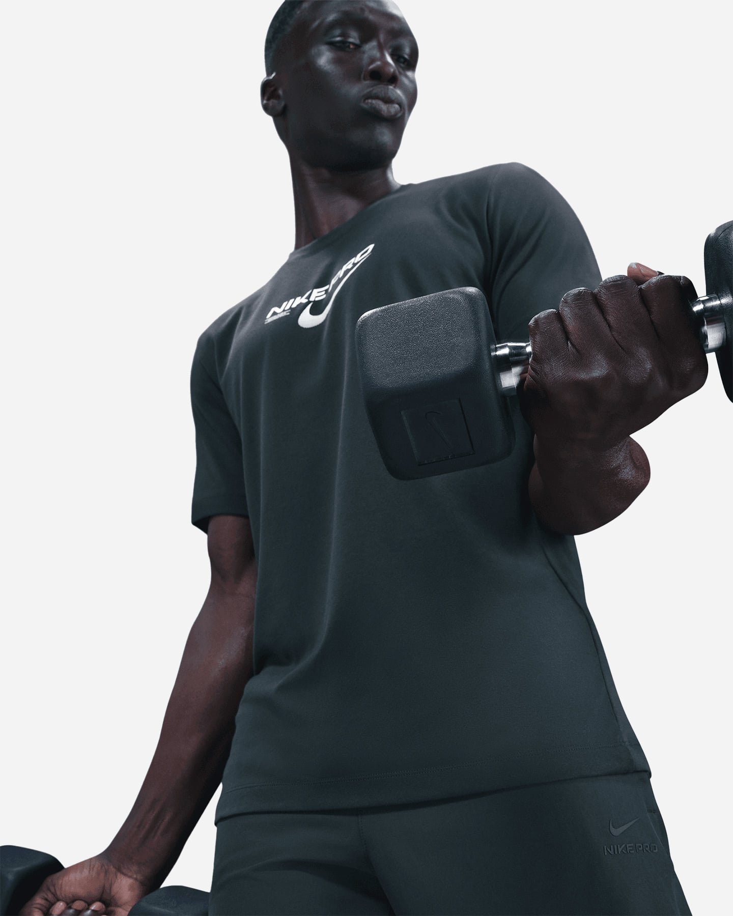 Pantalone training NIKE DRI FIT NK PRO 6IN M - Verde - 3 | Cisalfa Sport