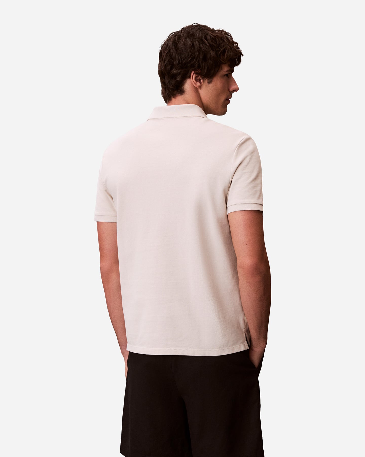 Polo CALVIN KLEIN JEANS SMALL LOGO M - Beige - 2 | Cisalfa Sport
