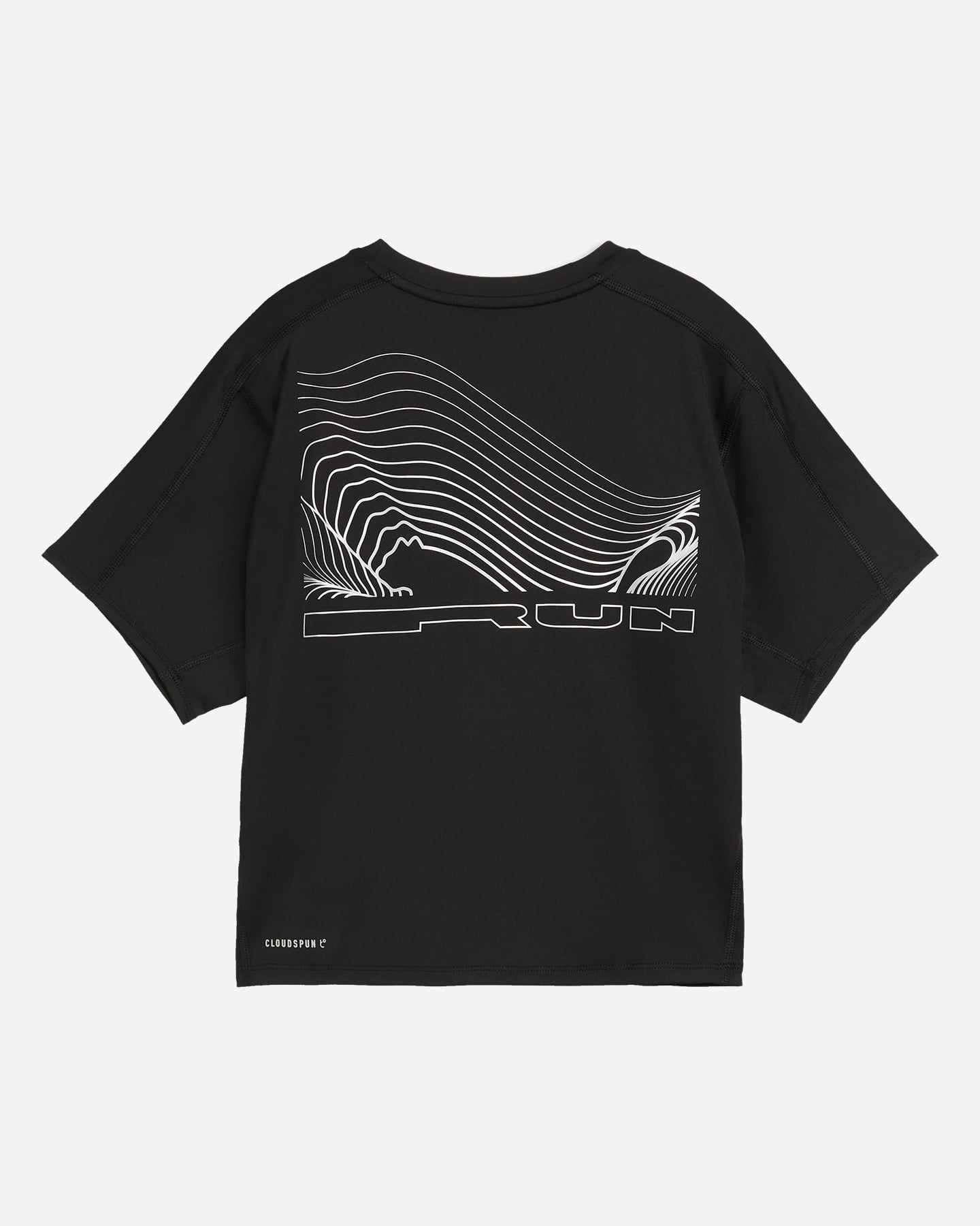 T-shirt running PUMA BRIGHTSTRIDE CLOUDSPUN W - Nero - 1 | Cisalfa Sport