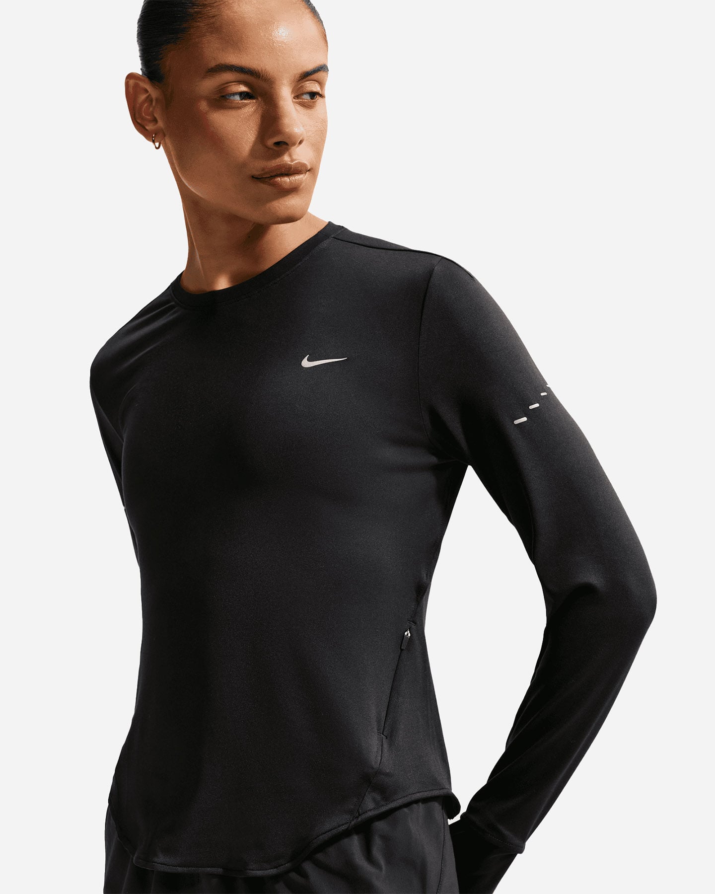Maglia running NIKE SWIFT LS W - Nero - 3 | Cisalfa Sport