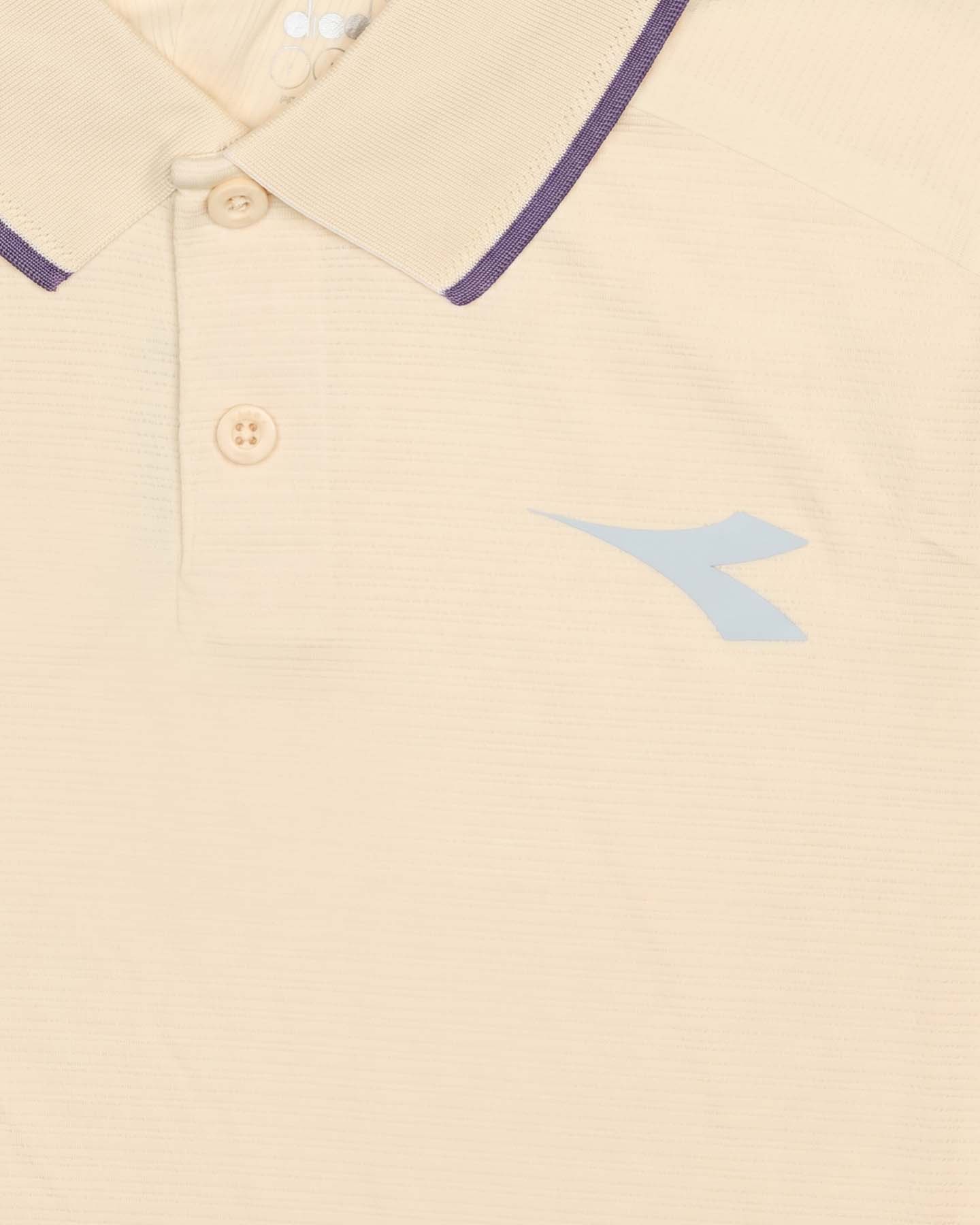 Polo tennis DIADORA FIBRAZERO M - Beige - 2 | Cisalfa Sport