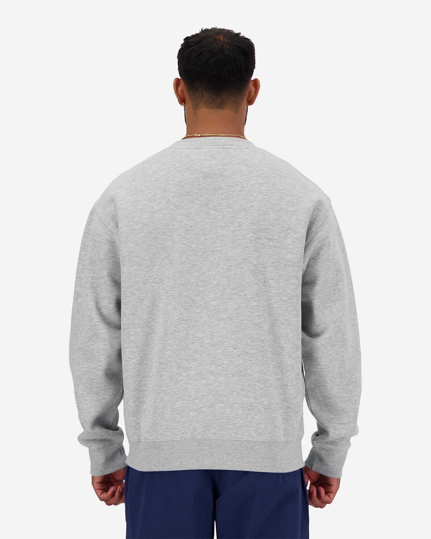 Felpa NEW BALANCE CREW SMALL LOGO M - Grigio - 2 | Cisalfa Sport