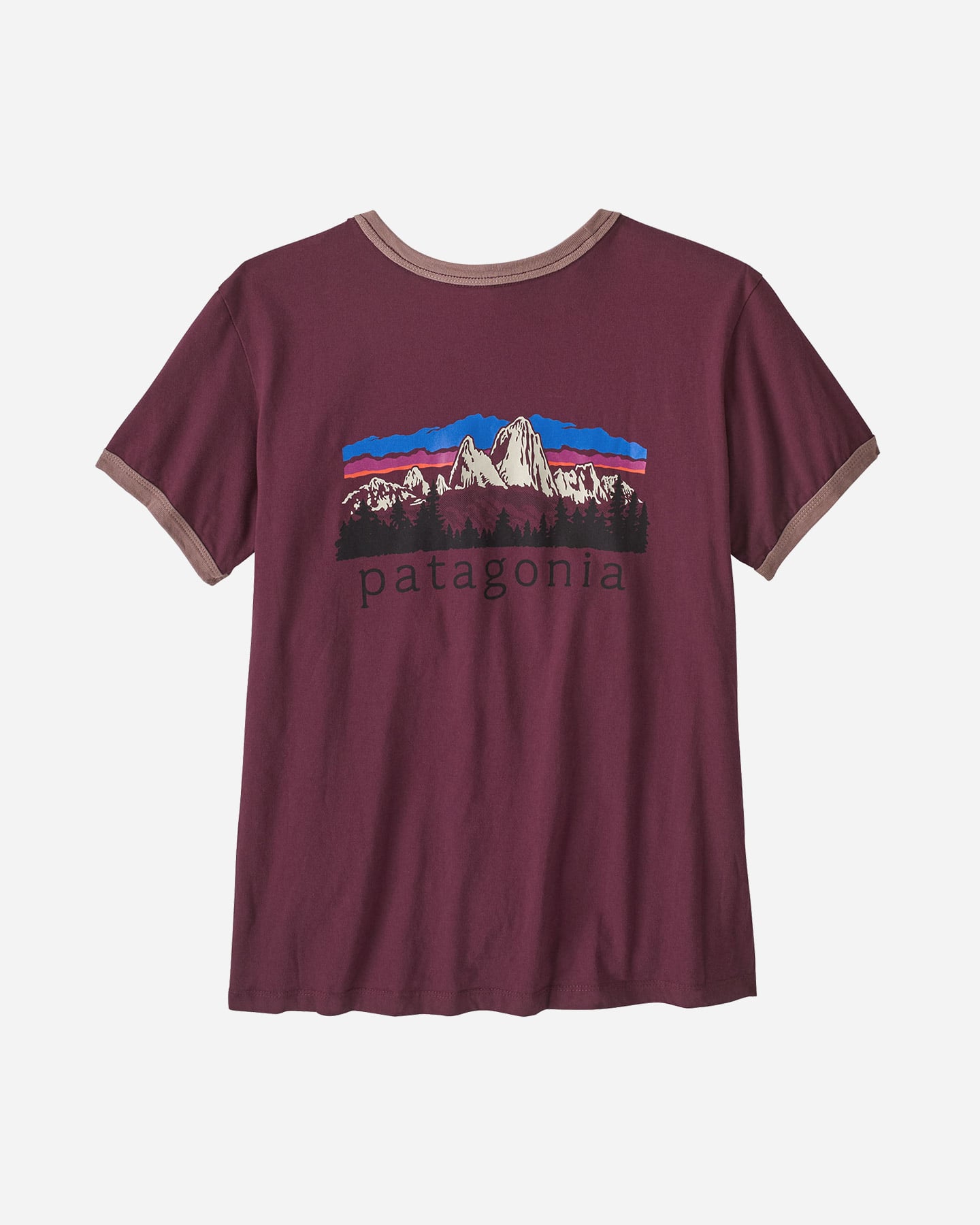 T-shirt PATAGONIA FITZ ROY FOOTHILLS RINGER W - Viola - 1 | Cisalfa Sport