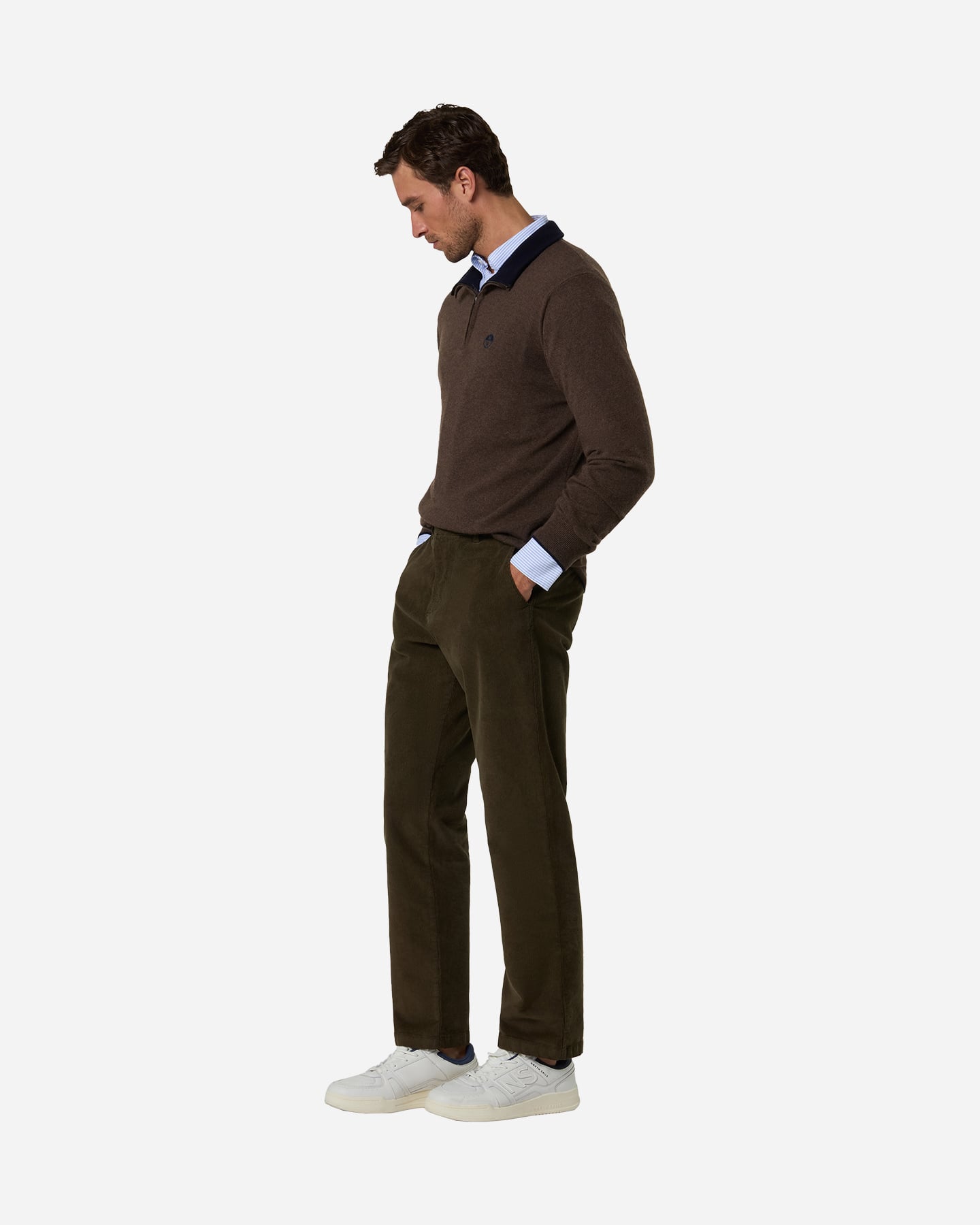 Maglione NORTH SAILS HALF ZIP CASHMERE M - Marrone - 3 | Cisalfa Sport