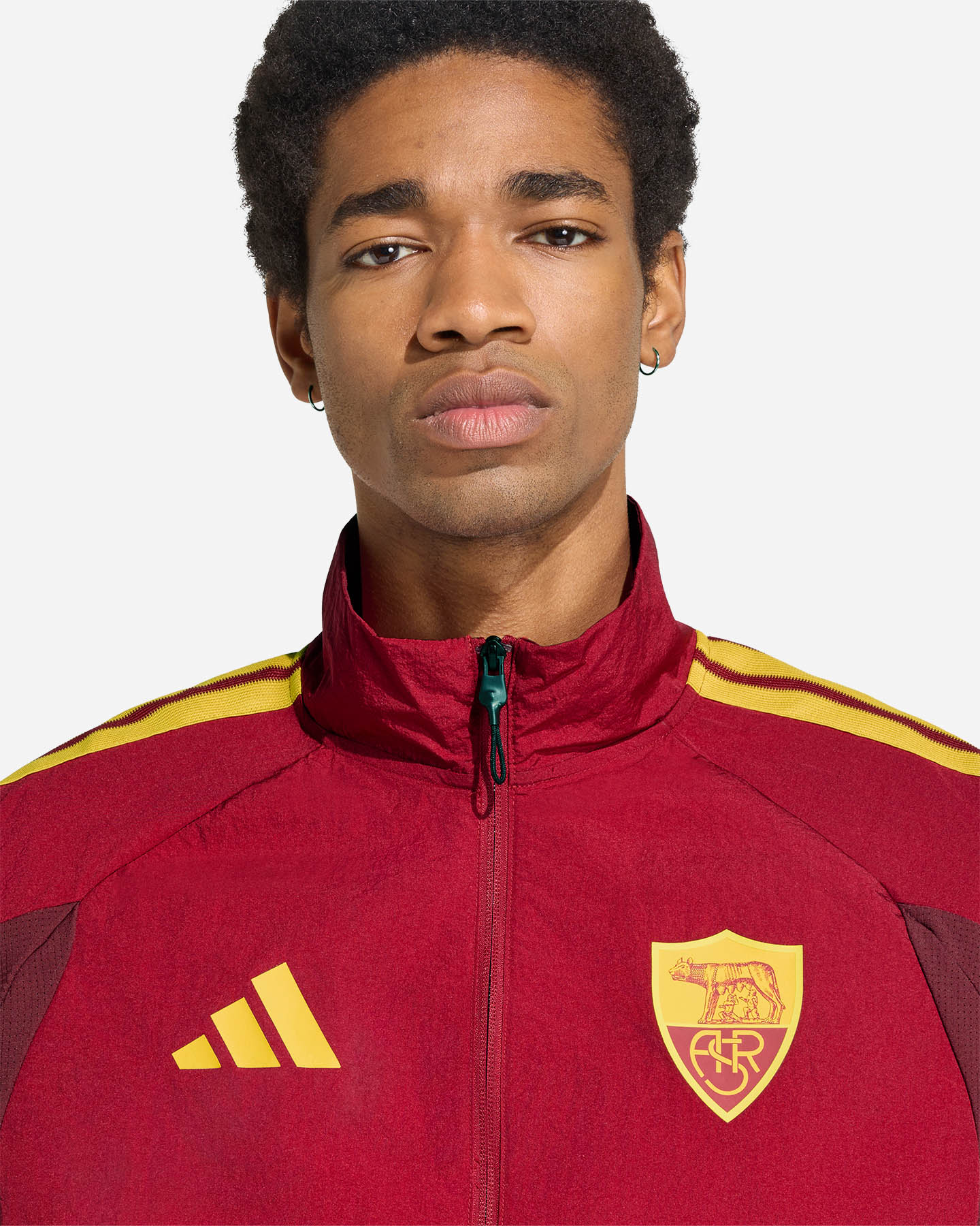 Abbigliamento calcio ufficiale ADIDAS AS ROMA HOME ANTHEM 26-27 M - Verde - 4 | Cisalfa Sport