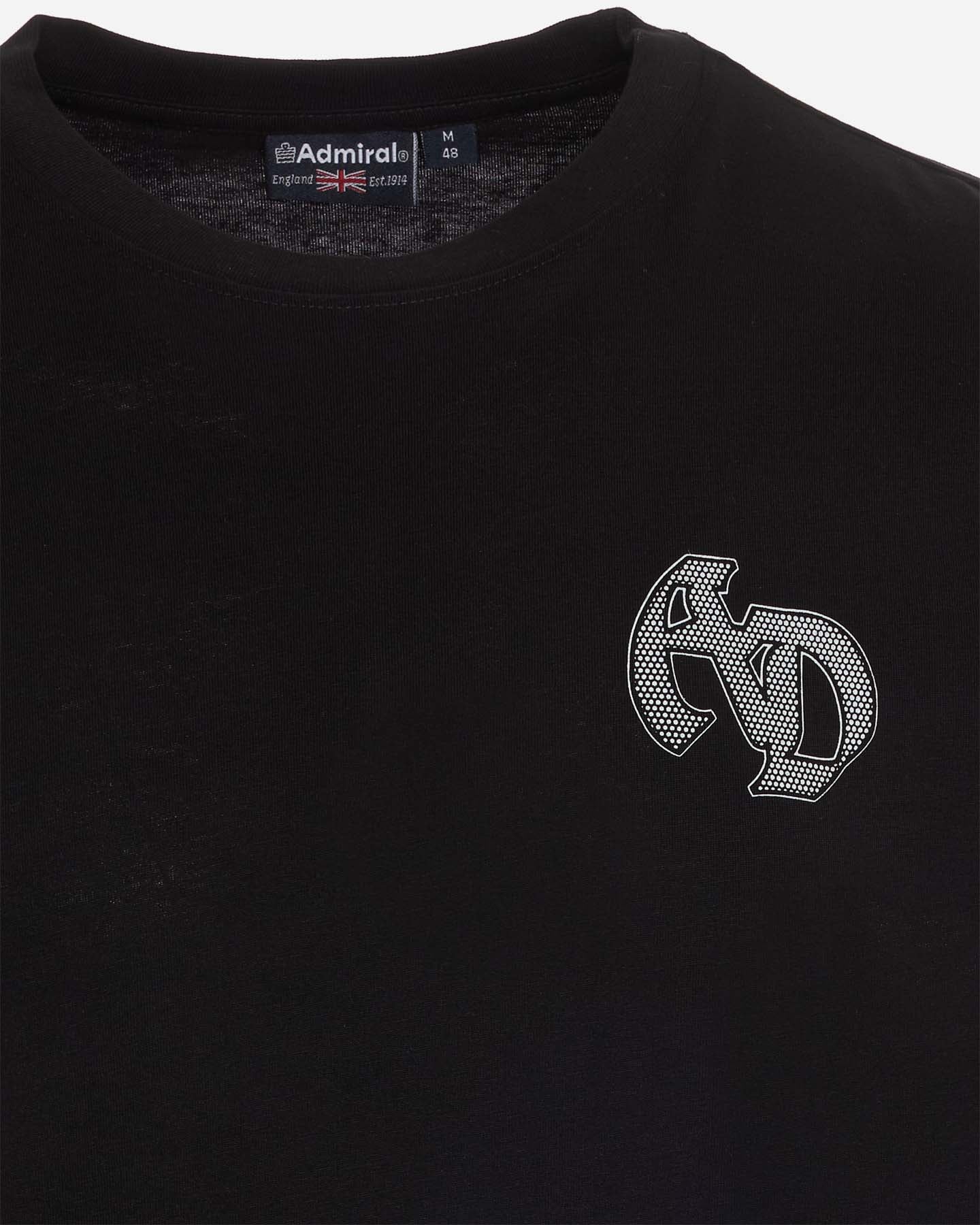 T-shirt ADMIRAL VARSITY M - Nero - 1 | Cisalfa Sport