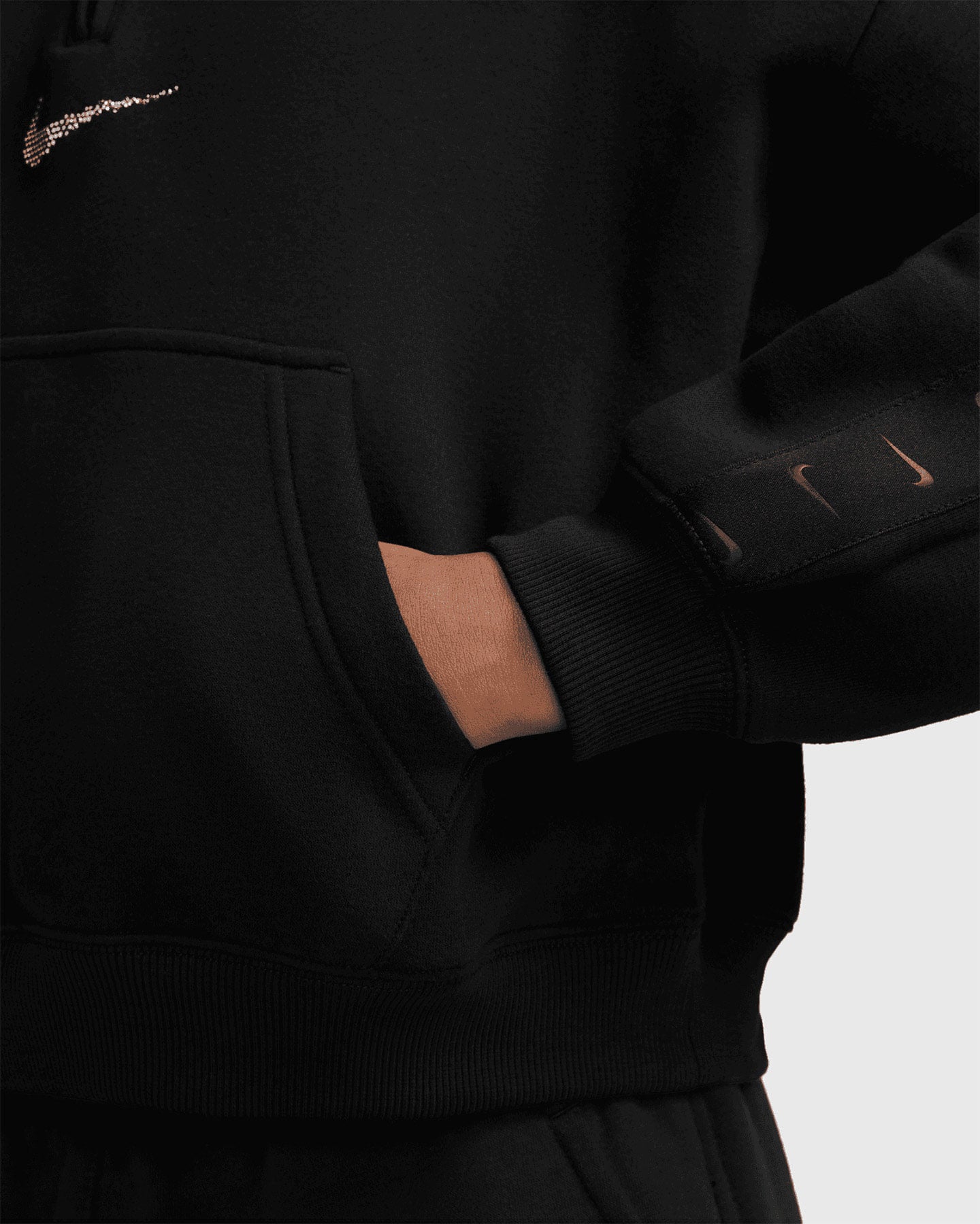 Felpa NIKE TRACKTOP TAPE JR - Nero - 2 | Cisalfa Sport