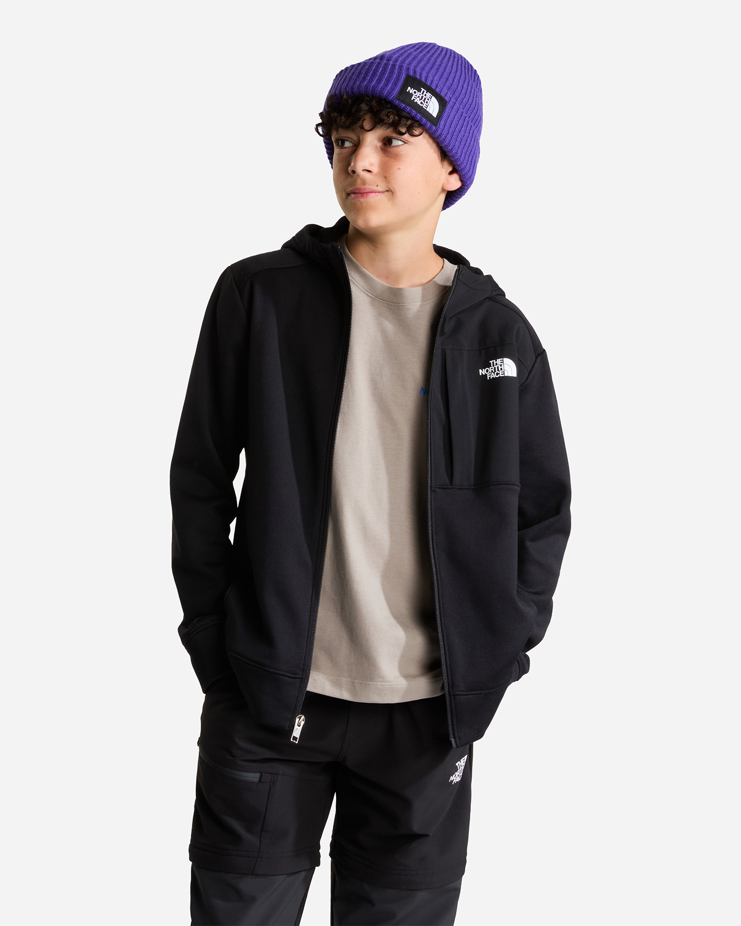 Felpa THE NORTH FACE PERFORMANCE JR - Nero - 3 | Cisalfa Sport