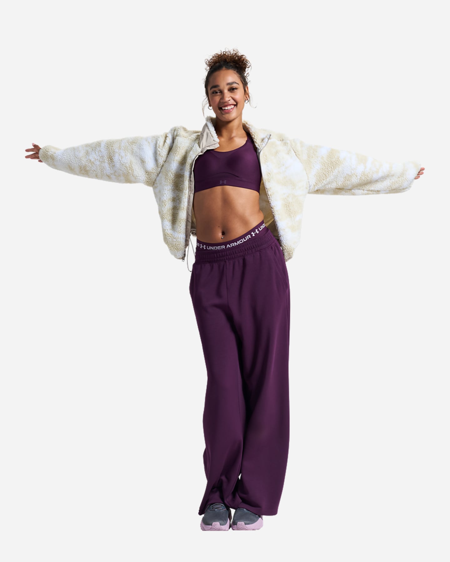 Bra training UNDER ARMOUR INFINITY 2.0 HIGH W - Viola - 3 | Cisalfa Sport