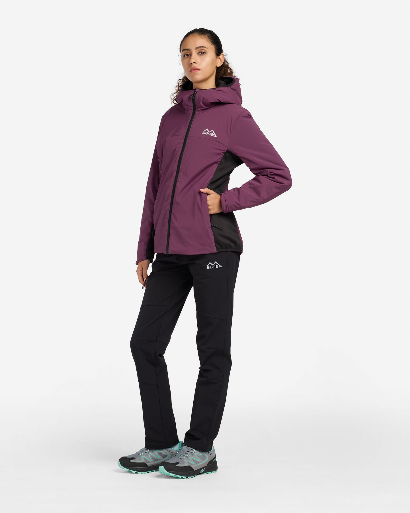 Giacca outdoor 8848 TECH HYBRID W - Viola - 4 | Cisalfa Sport