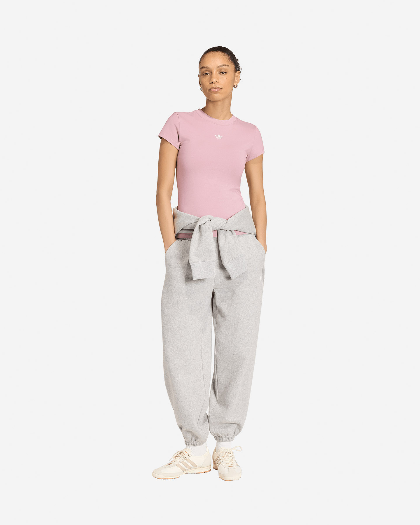 T-shirt ADIDAS ESSENTIAL W - Rosa - 2 | Cisalfa Sport