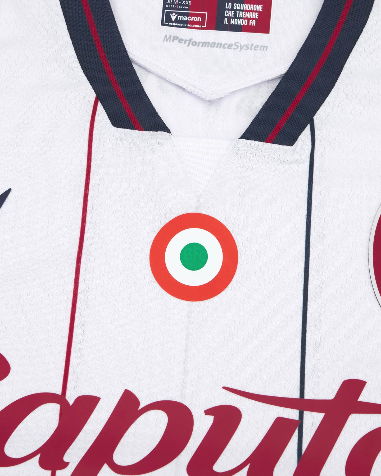 Maglia calcio ufficiale MACRON BOLOGNA AWAY 25-26 JR - Color mix - 4 | Cisalfa Sport