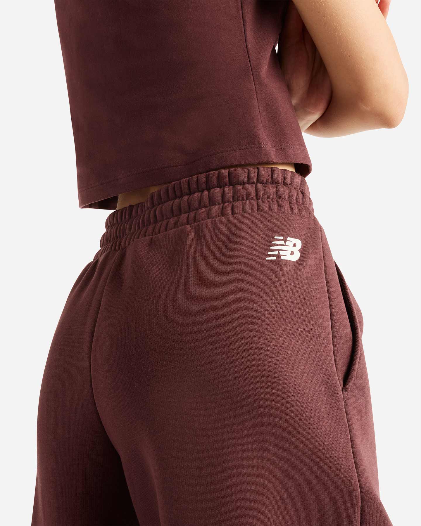 Pantalone training NEW BALANCE WIDE LEG TRACKSIDE W - Rosso - 4 | Cisalfa Sport