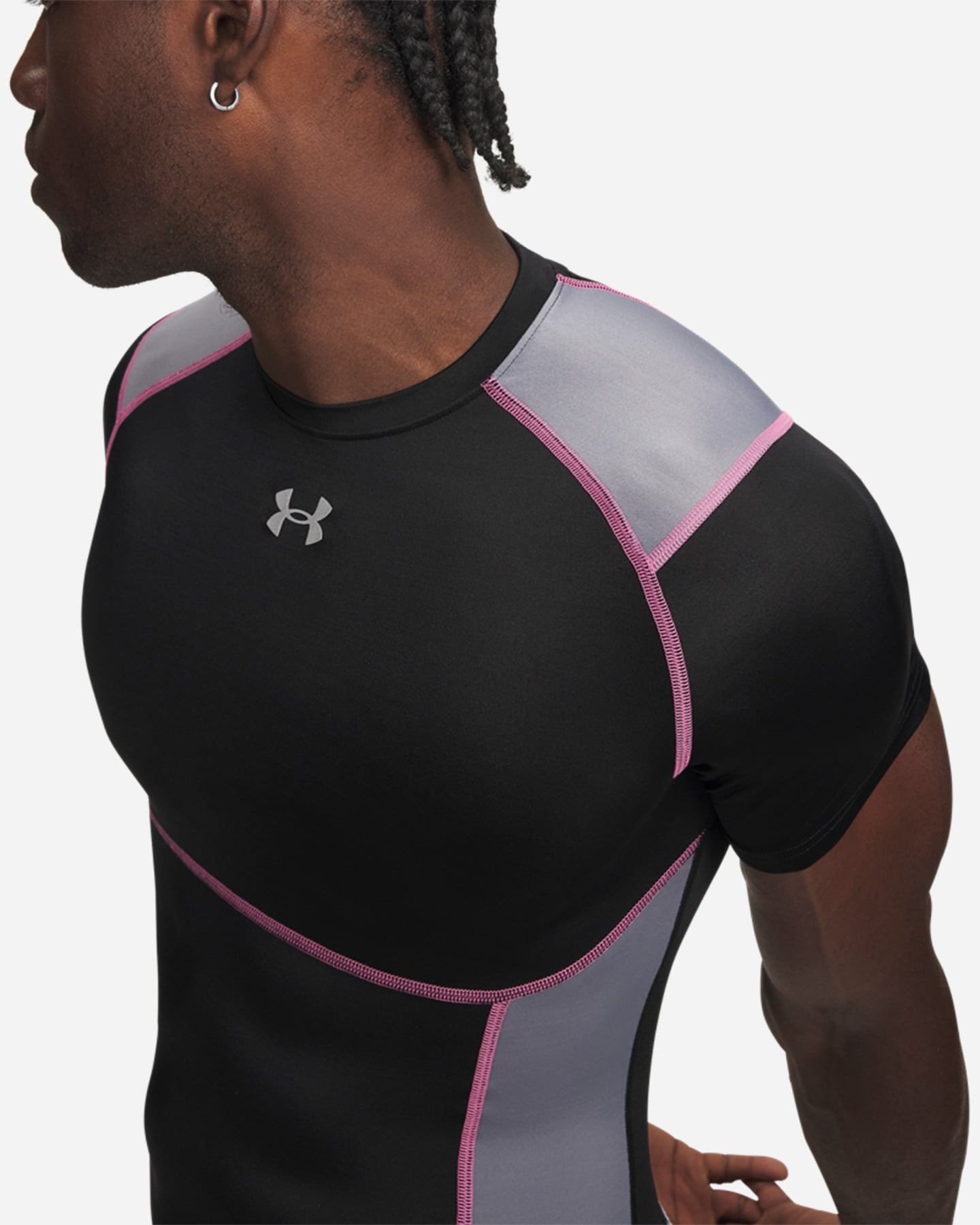 T-shirt training UNDER ARMOUR HEATGEAR ELITE M - Nero - 2 | Cisalfa Sport