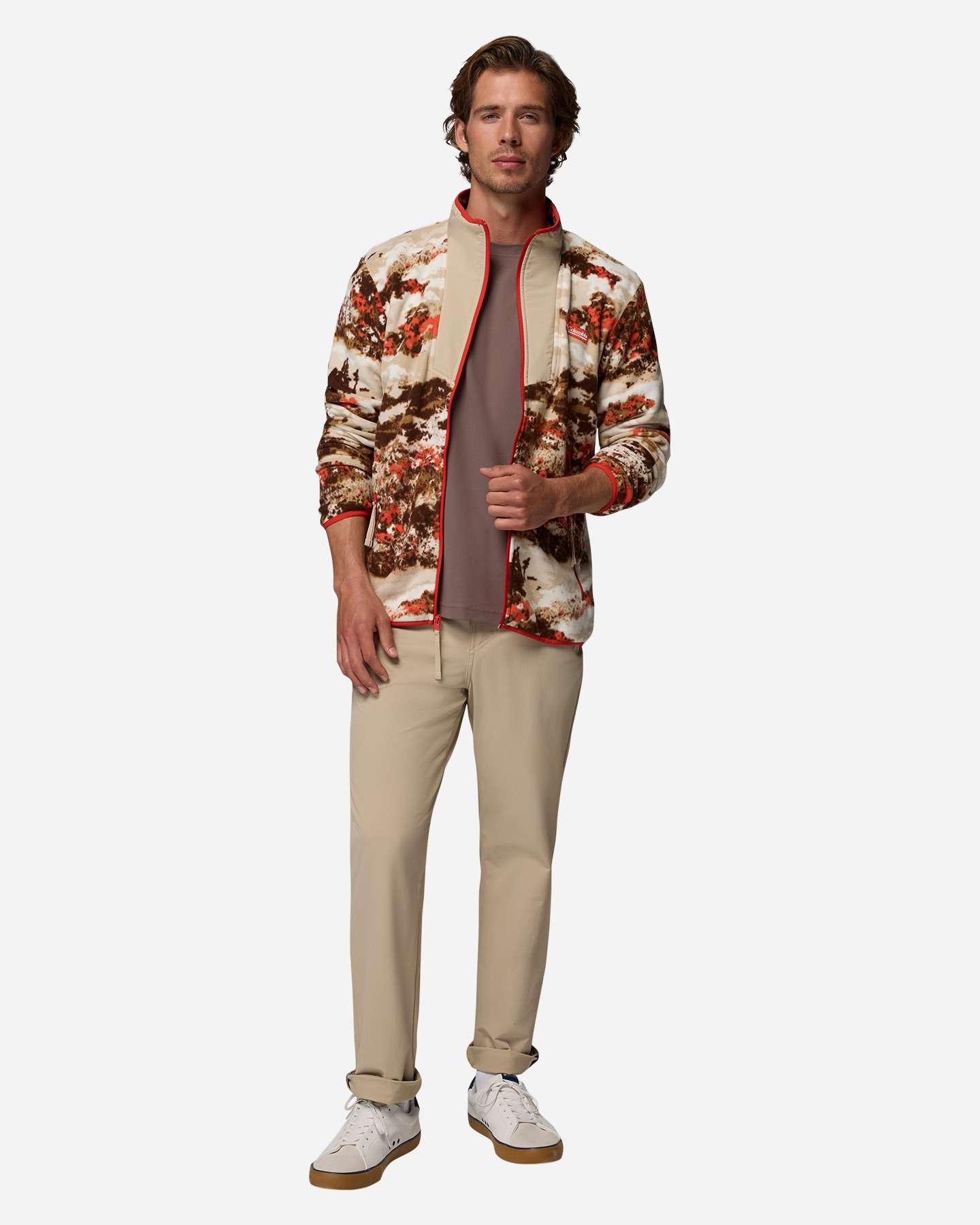 Pile COLUMBIA SEQUOIA GROVE PRINTED M - Rosso - 4 | Cisalfa Sport