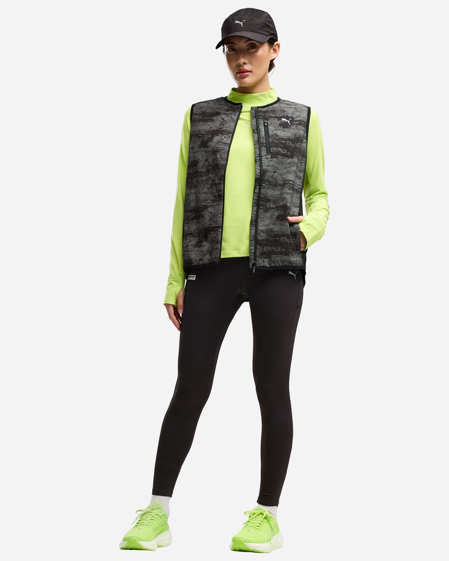 Leggings PUMA BRIGHTSTRDE WARM W - Nero - 4 | Cisalfa Sport