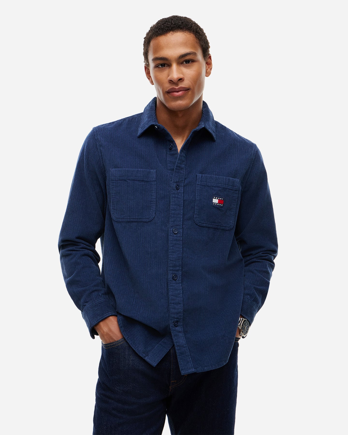 Camicia TOMMY HILFIGER CORDUROY M - Blu - 1 | Cisalfa Sport