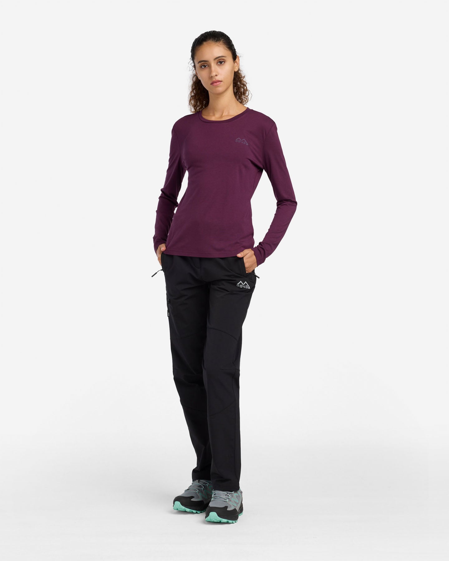 T-shirt 8848 MERINO W - Viola - 4 | Cisalfa Sport
