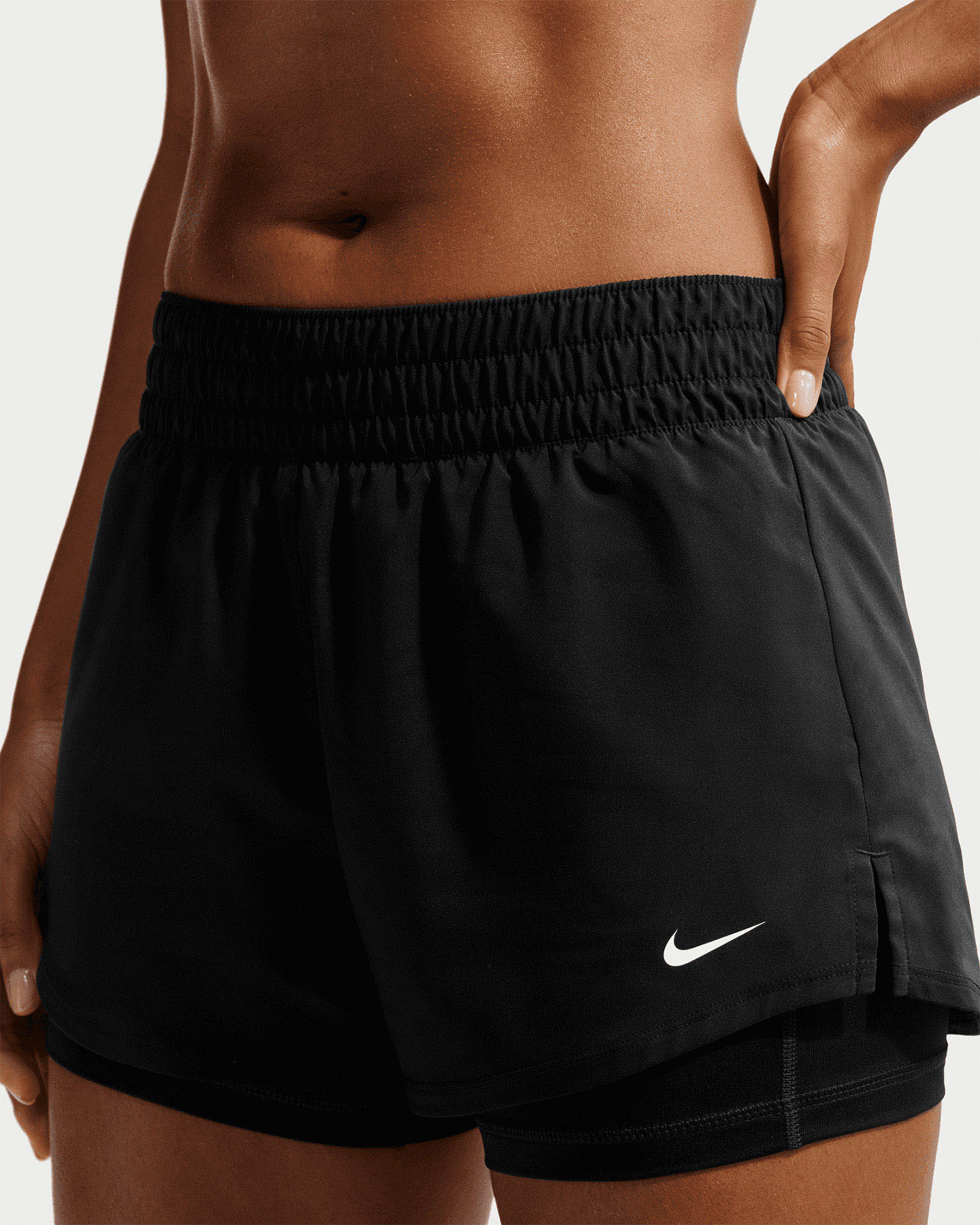 Short training NIKE ONE 2IN1 3IN W - Nero - 3 | Cisalfa Sport