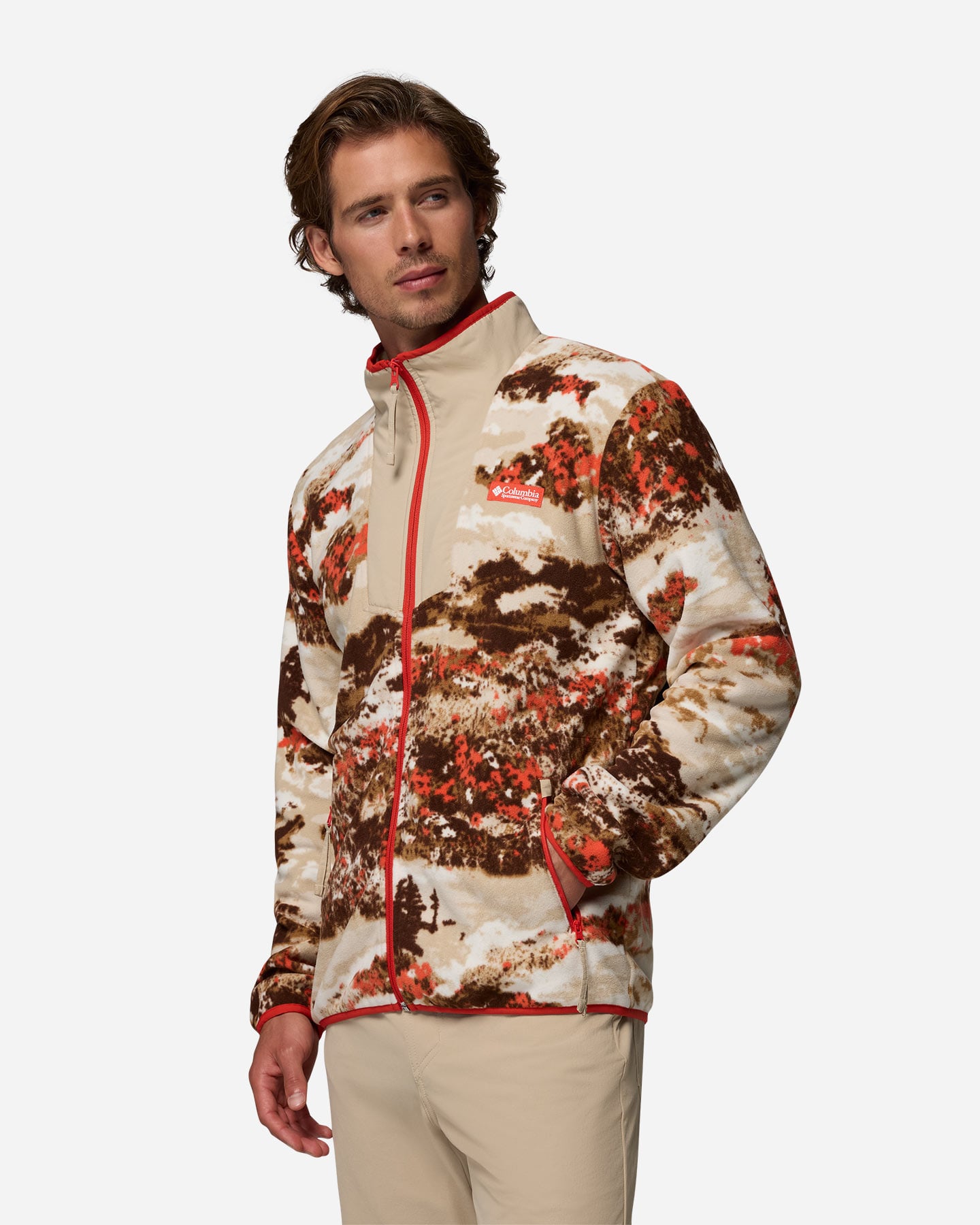 Pile COLUMBIA SEQUOIA GROVE PRINTED M - Rosso - 2 | Cisalfa Sport