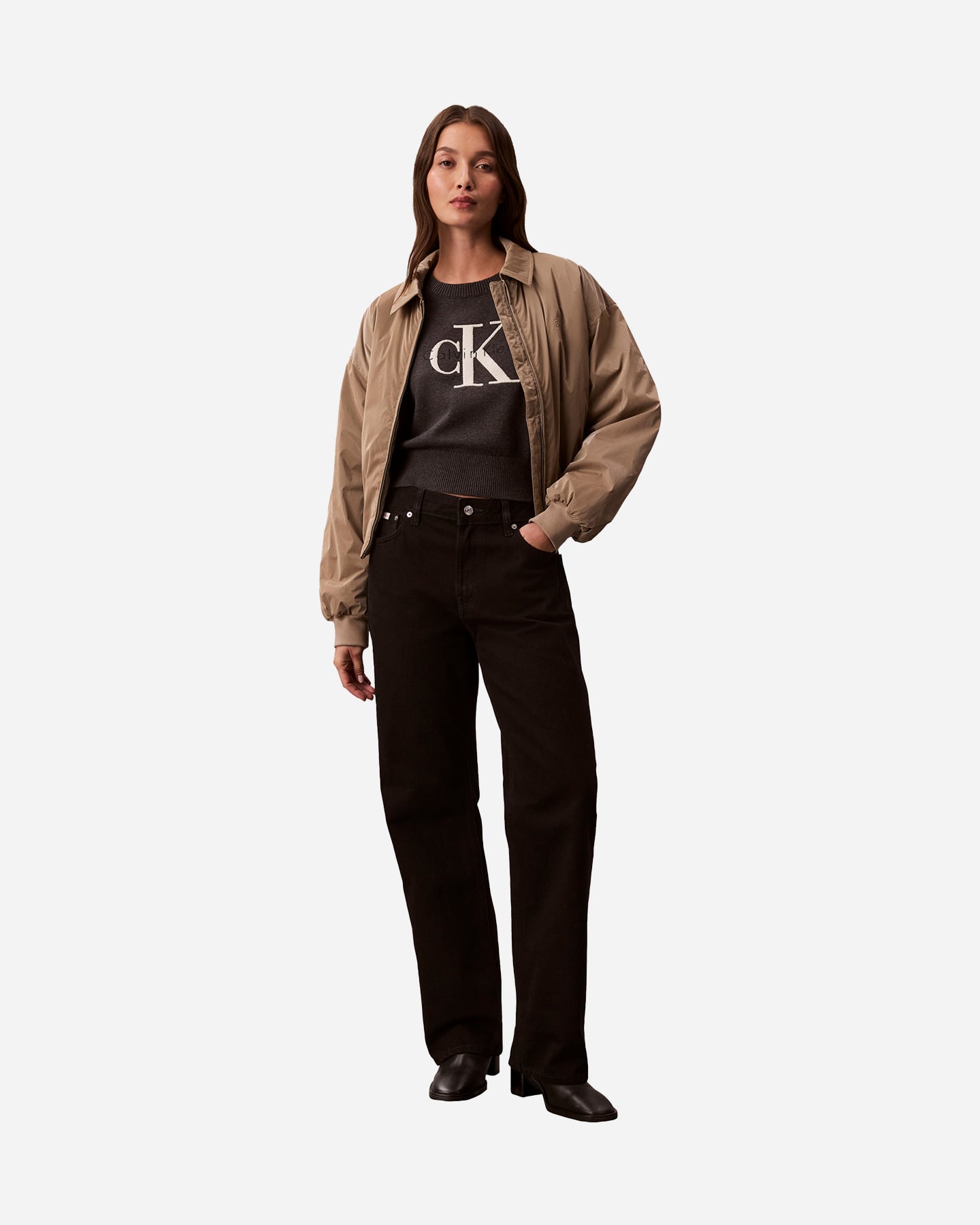 Maglione CALVIN KLEIN JEANS LOGO W - Grigio - 3 | Cisalfa Sport
