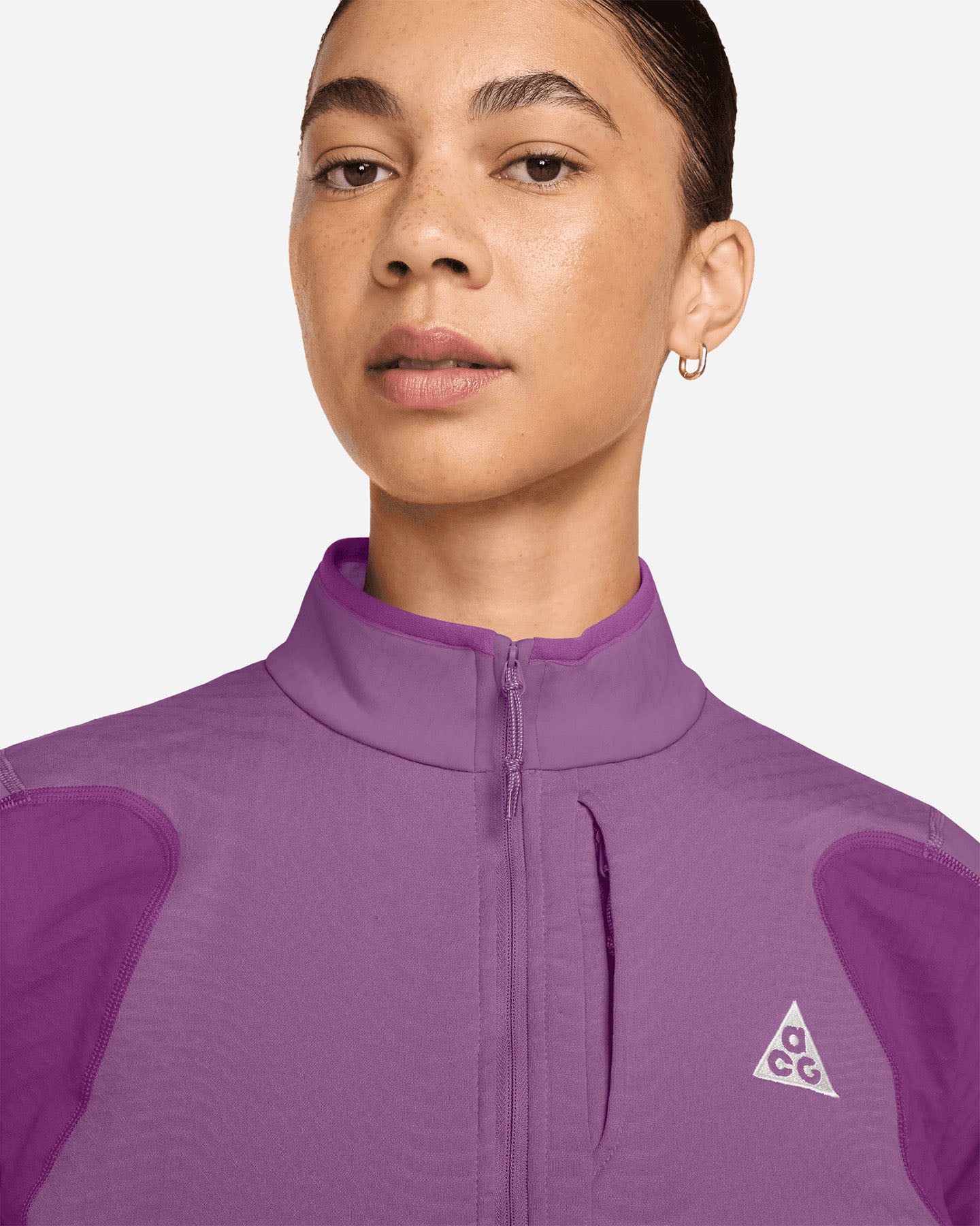Felpa NIKE THERMA FIT ACG W - Viola - 2 | Cisalfa Sport