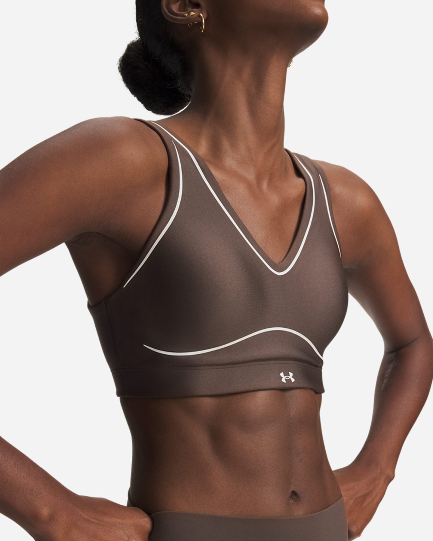 Bra training UNDER ARMOUR INFINITY MID NOVELTY W - Marrone - 2 | Cisalfa Sport