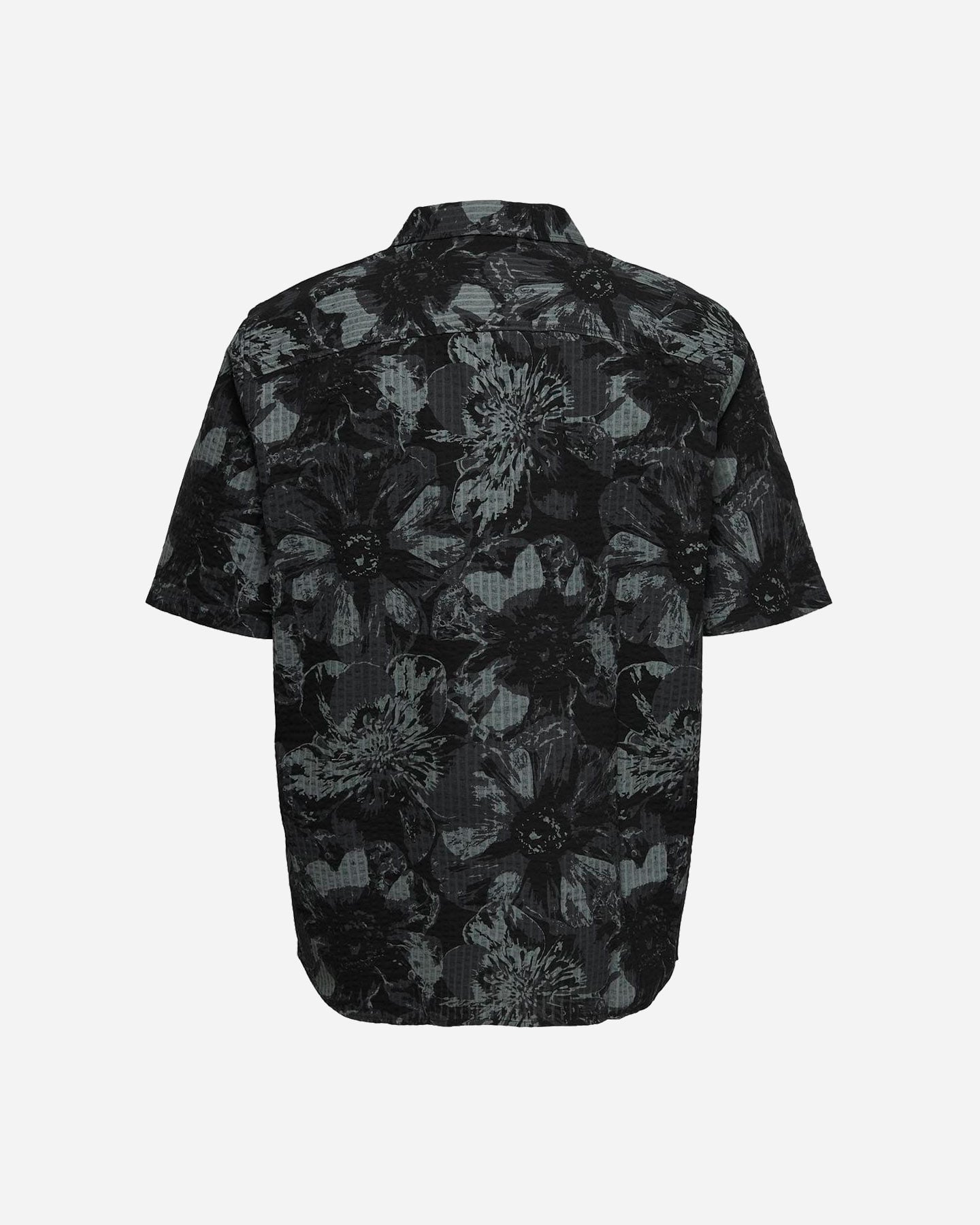 Camicia ONLY & SONS NICOLAI SEERSUCKER M - Nero - 1 | Cisalfa Sport