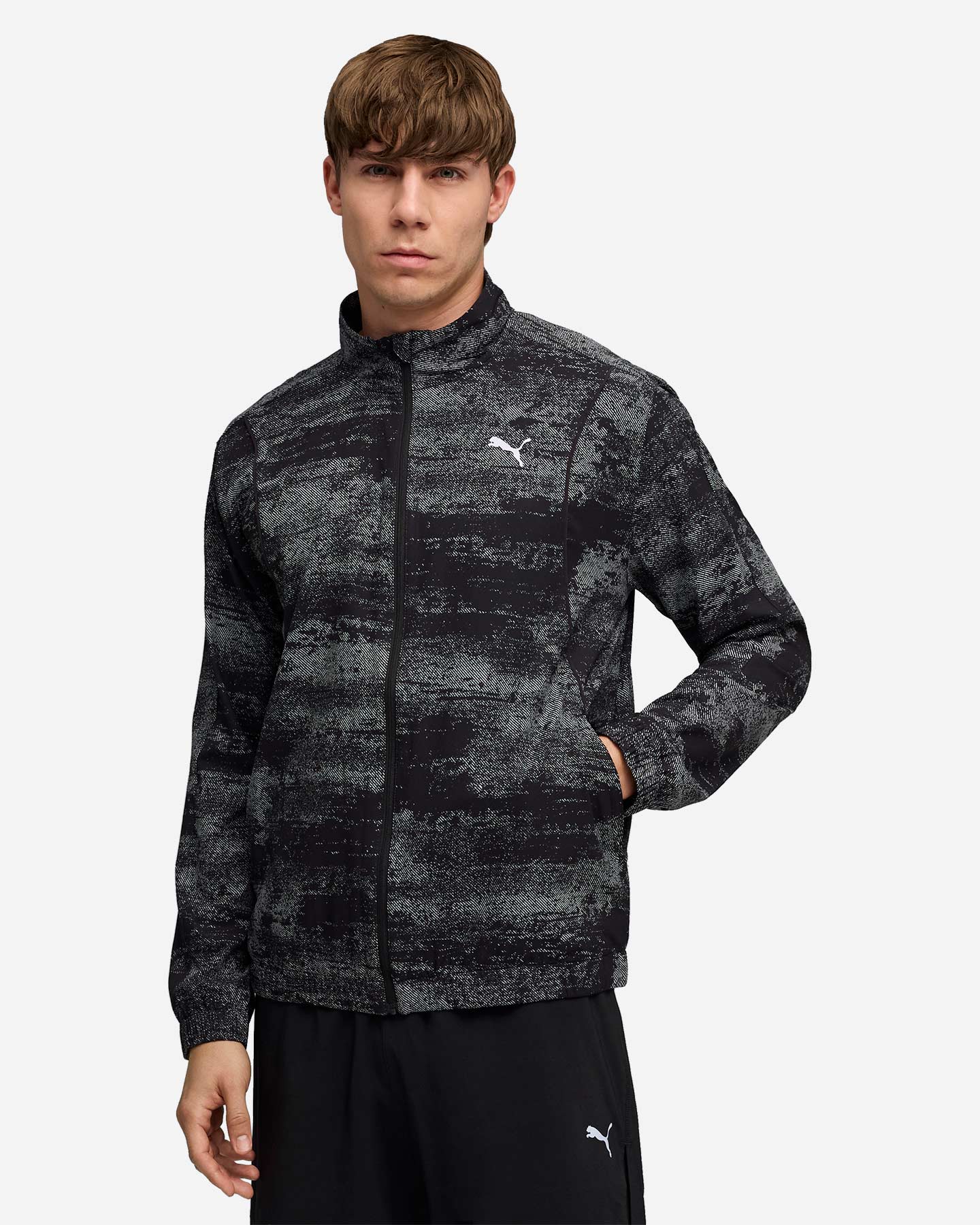Giacca running PUMA VELOCITY PRINTED M - Nero - 2 | Cisalfa Sport