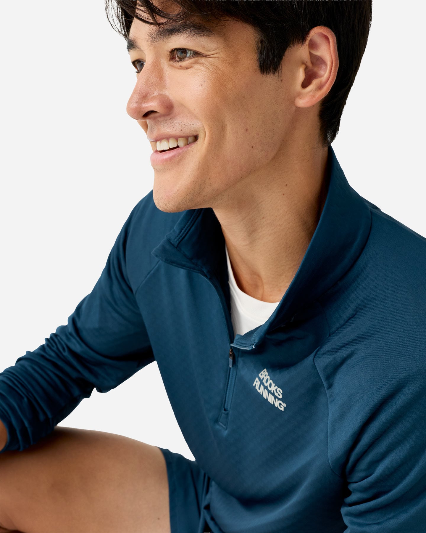Maglia running BROOKS THERMAL REFLECTIVE M - Blu - 3 | Cisalfa Sport