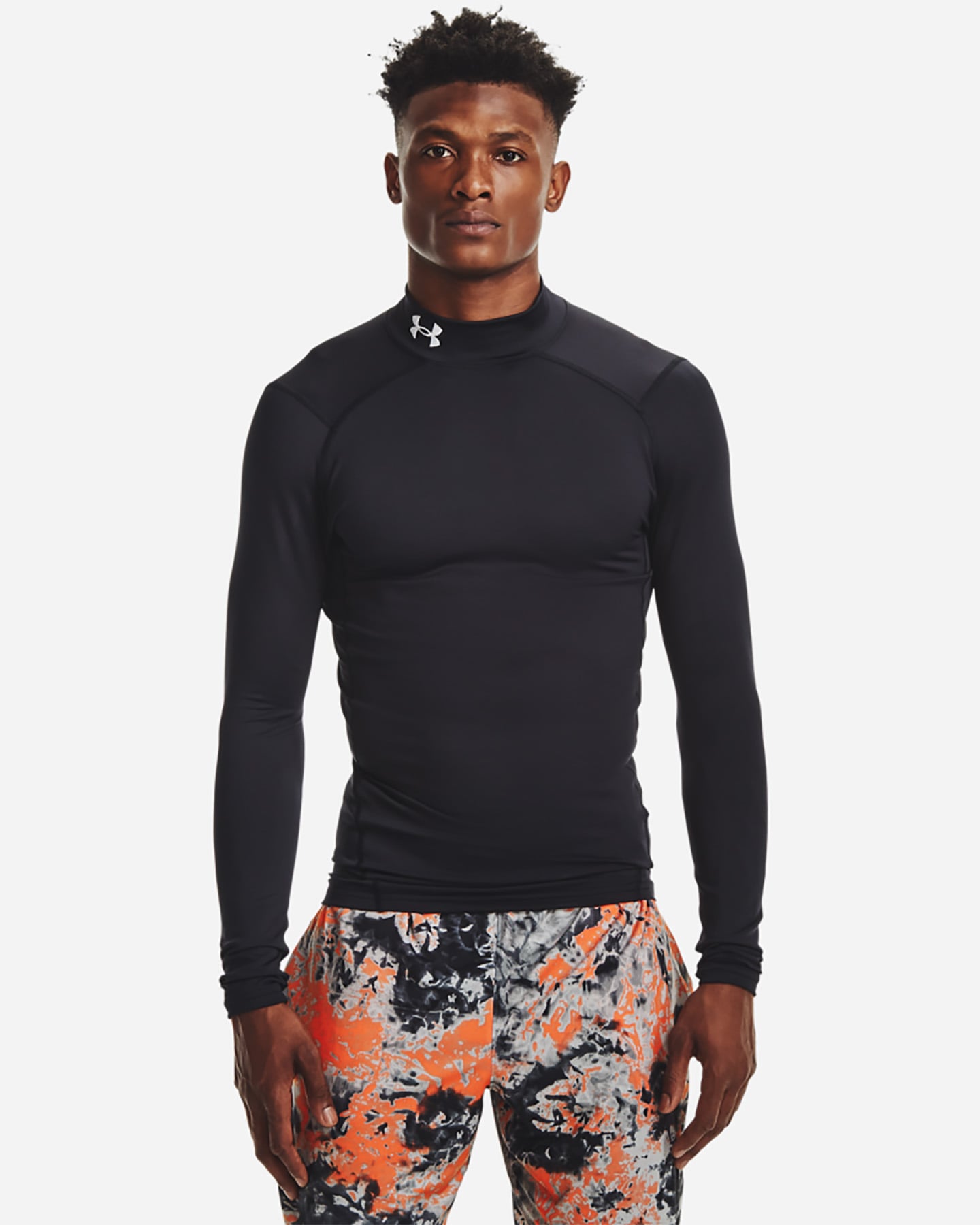 T-shirt training UNDER ARMOUR COMP MOCK M - Nero - 2 | Cisalfa Sport