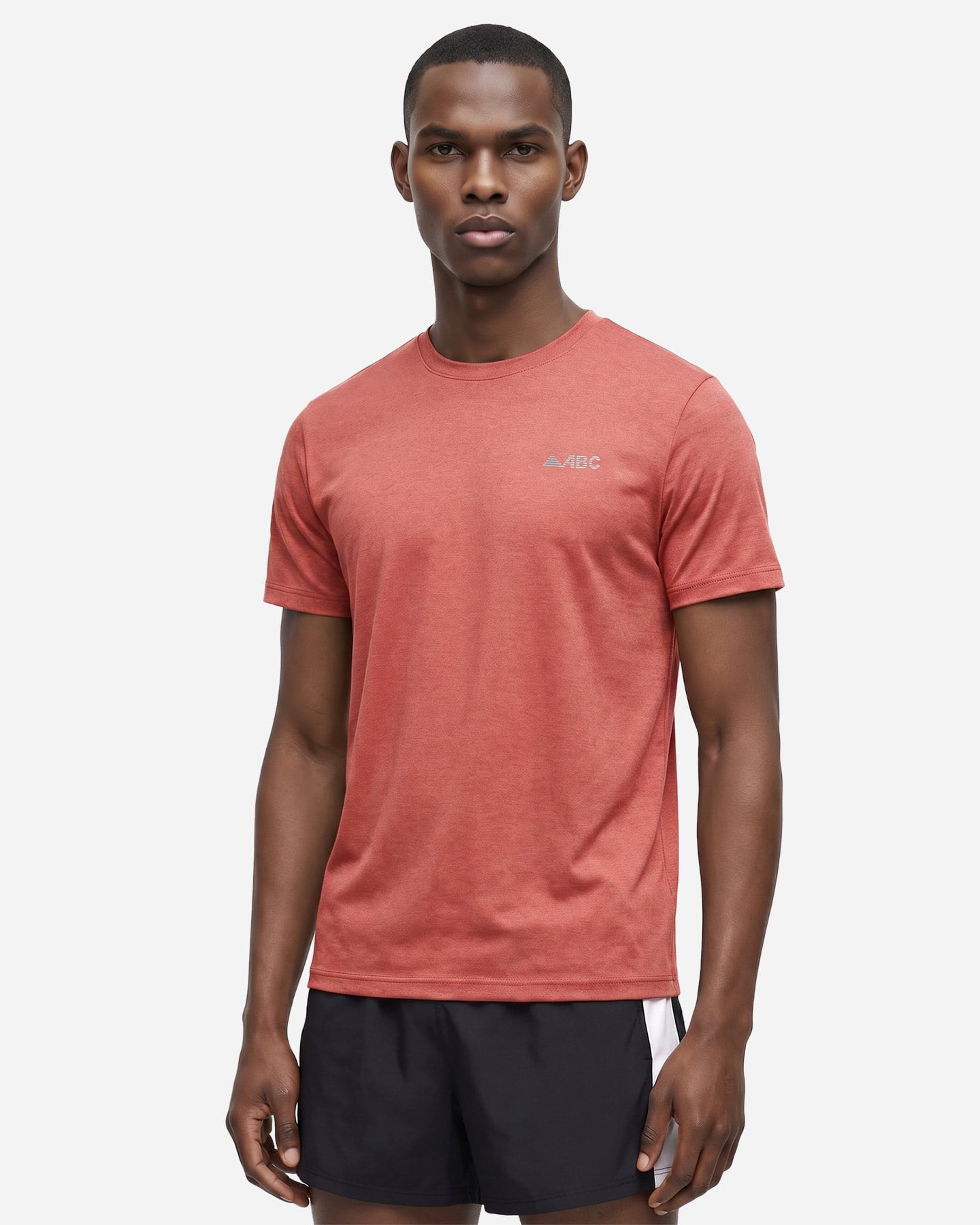 T-shirt running ABC RUNNING BASIC M - Arancione - 2 | Cisalfa Sport