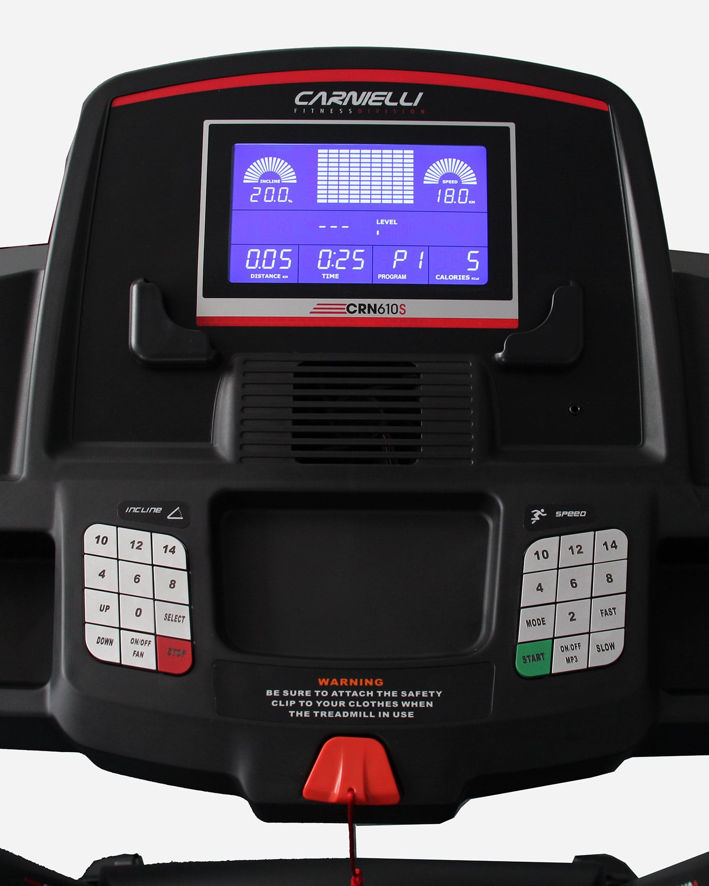 Tapis roulant CARNIELLI CRN 610S - Nero - 1 | Cisalfa Sport